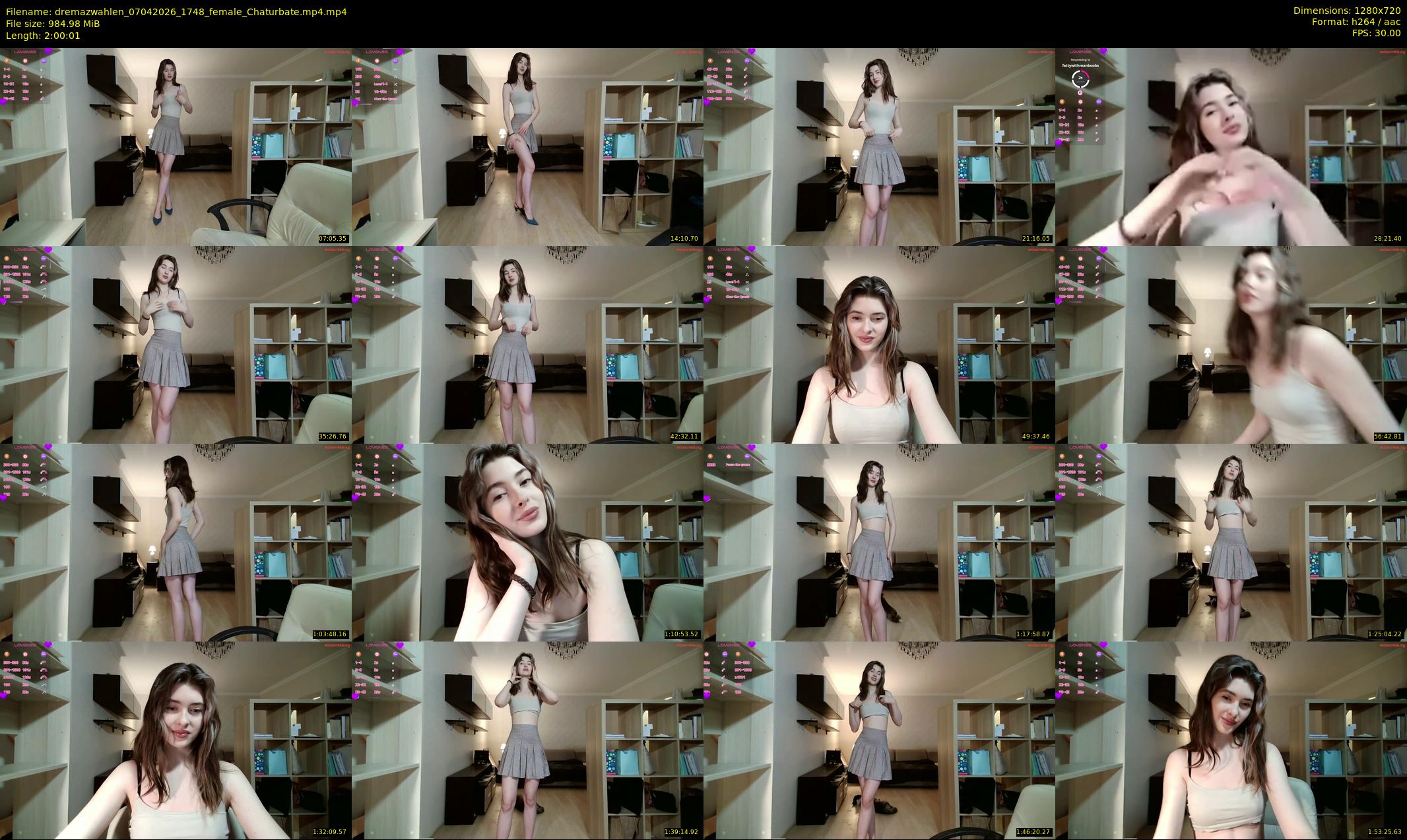 dremazwahlen — 121 minute Chaturbate female cam show recording, 720p, Apr 7, 2026