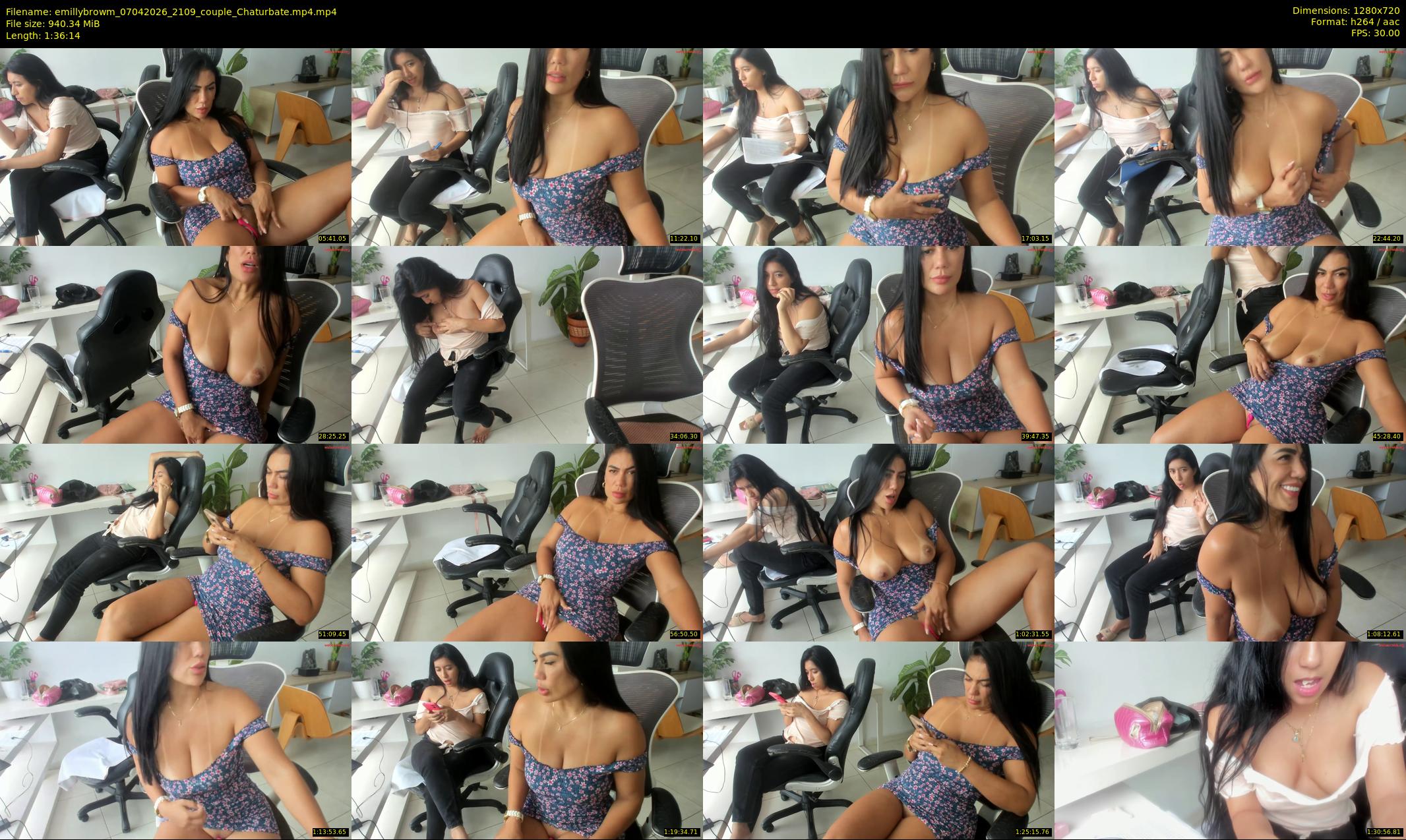 emillybrowm — 97 minute Chaturbate couple cam show recording, 720p, Apr 7, 2026
