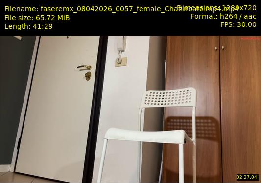 faseremx — 42 minute Chaturbate female cam show recording, 720p, Apr 8, 2026