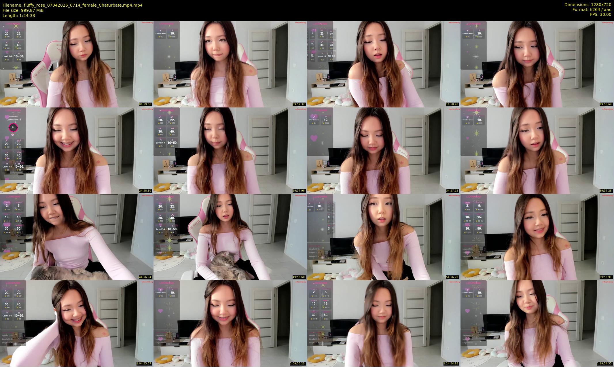 fluffy_rose — 85 minute Chaturbate female cam show recording, 720p, Apr 7, 2026
