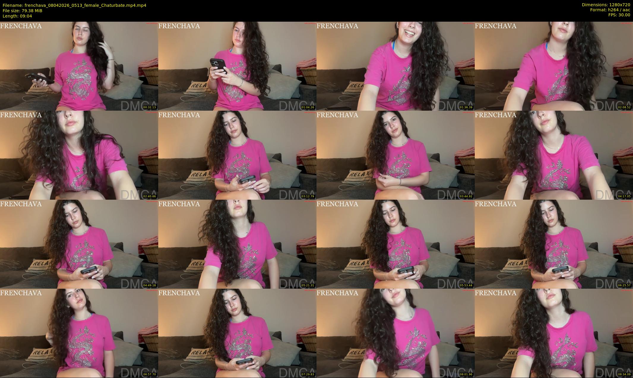 frenchava — 10 minute Chaturbate female cam show recording, 720p, Apr 8, 2026