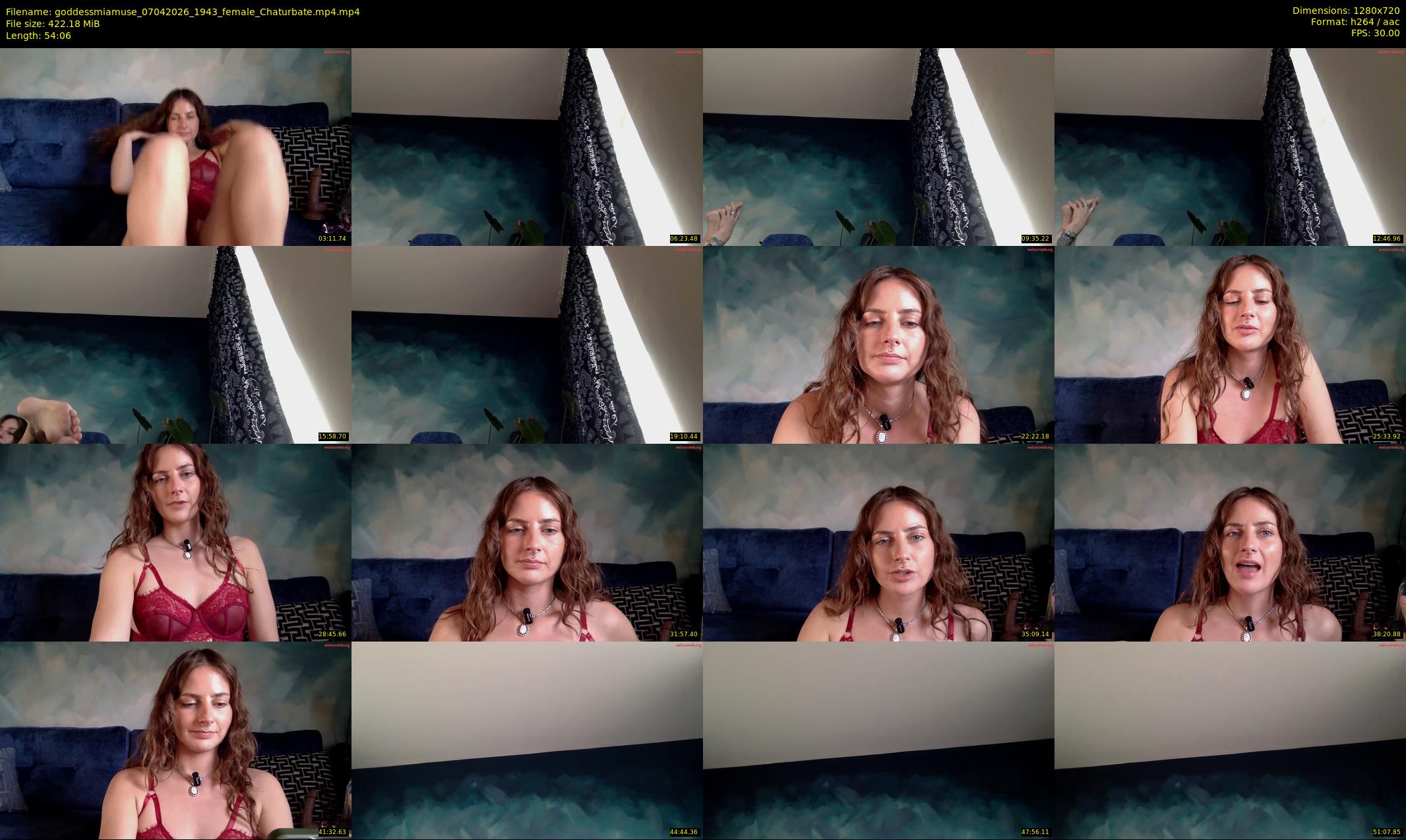goddessmiamuse — 55 minute Chaturbate female cam show recording, 720p, Apr 7, 2026