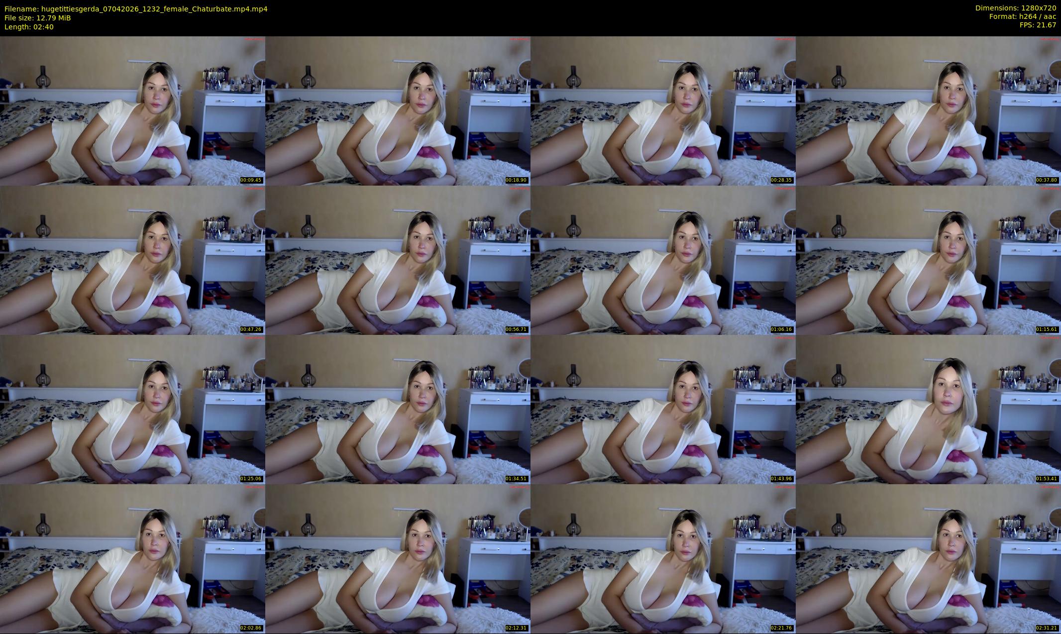hugetittiesgerda — 3 minute Chaturbate female cam show recording, 720p, Apr 7, 2026
