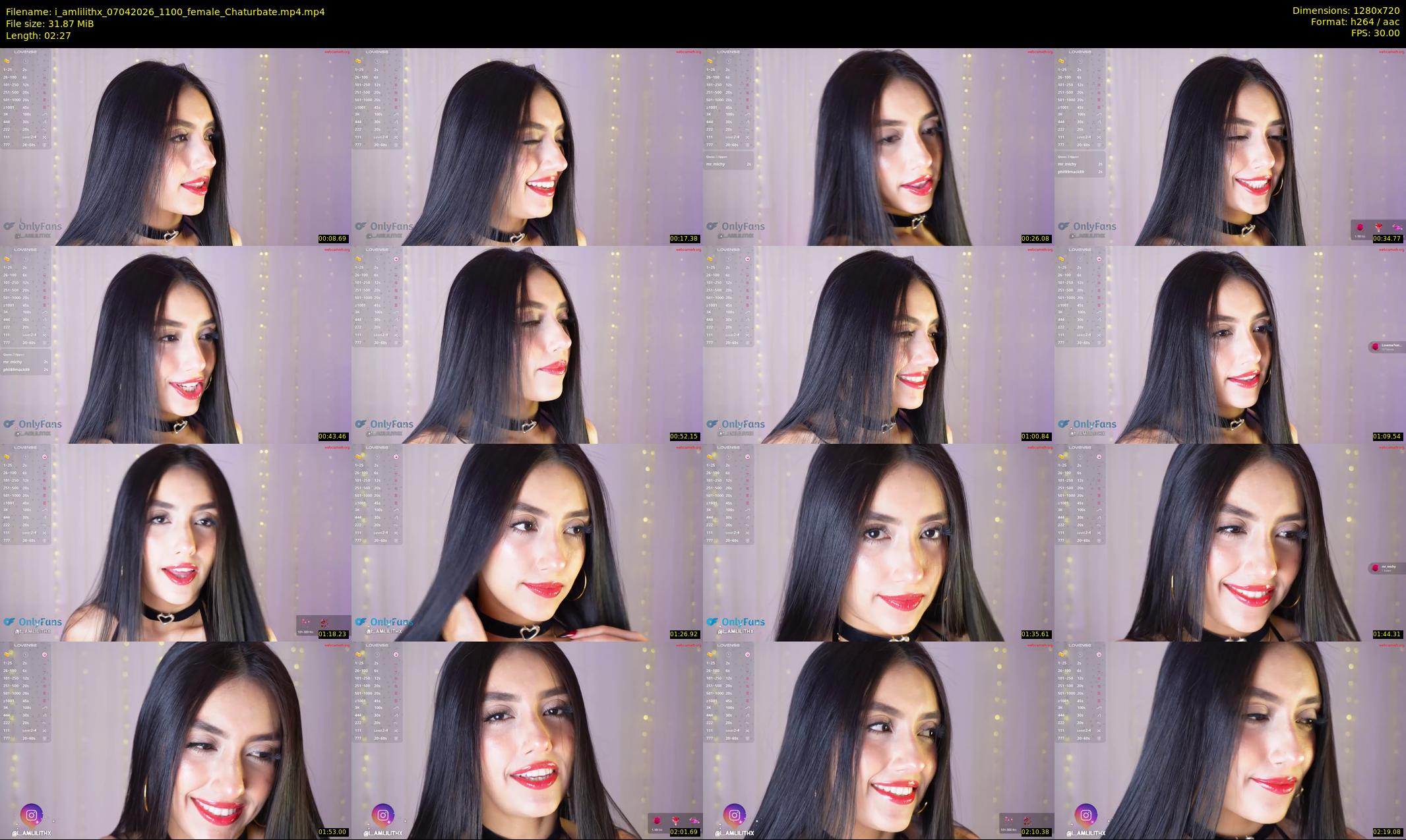 i_amlilithx — 3 minute Chaturbate female cam show recording, 720p, Apr 7, 2026