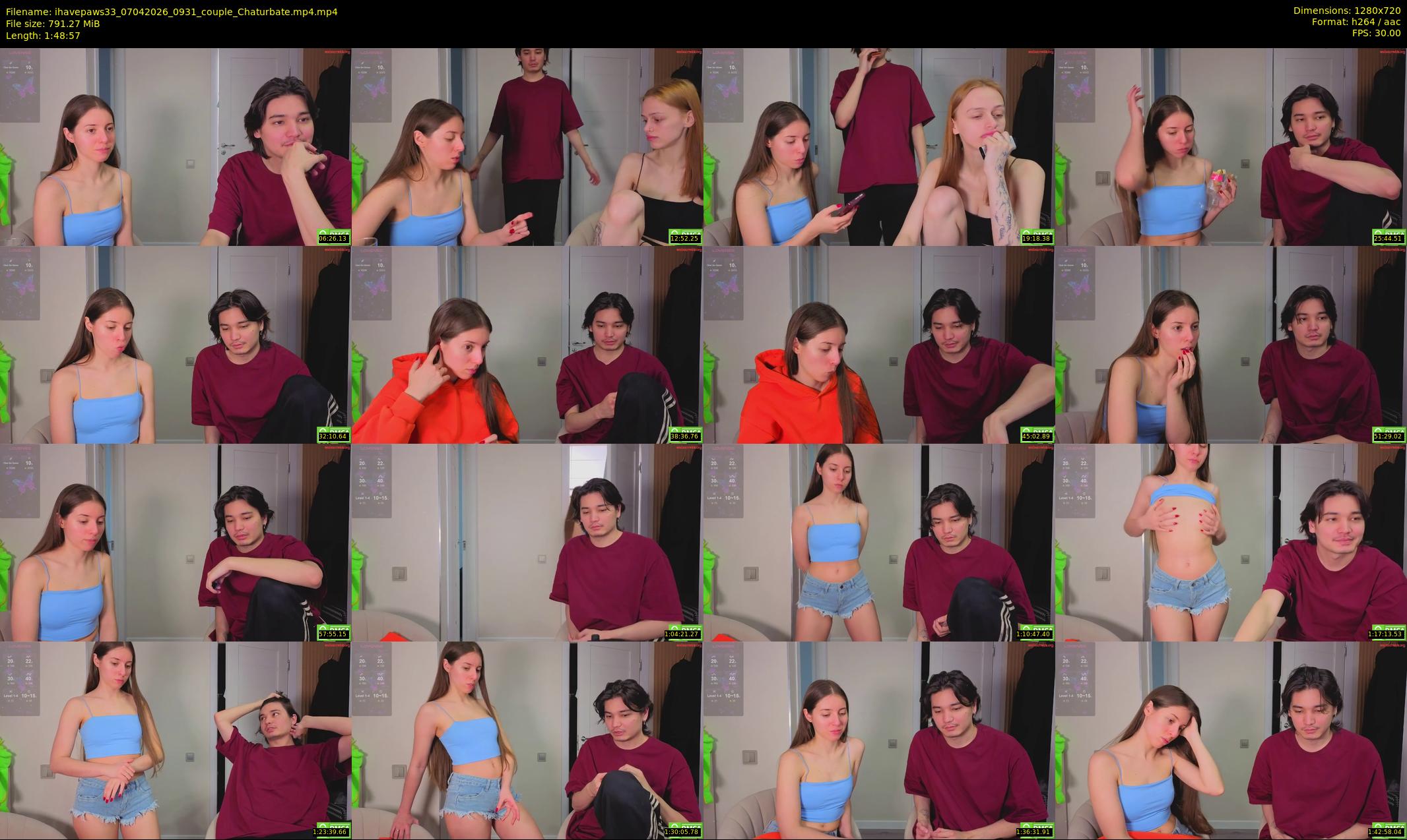 ihavepaws33 — 109 minute Chaturbate couple cam show recording, 720p, Apr 7, 2026