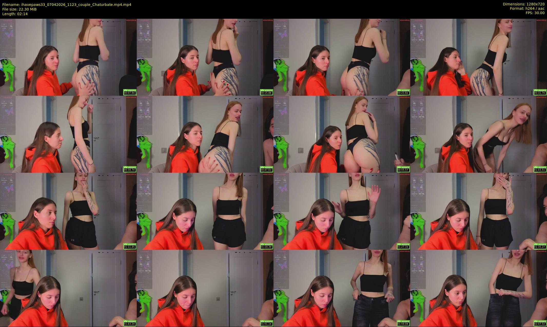 ihavepaws33 — 3 minute Chaturbate couple cam show recording, 720p, Apr 7, 2026