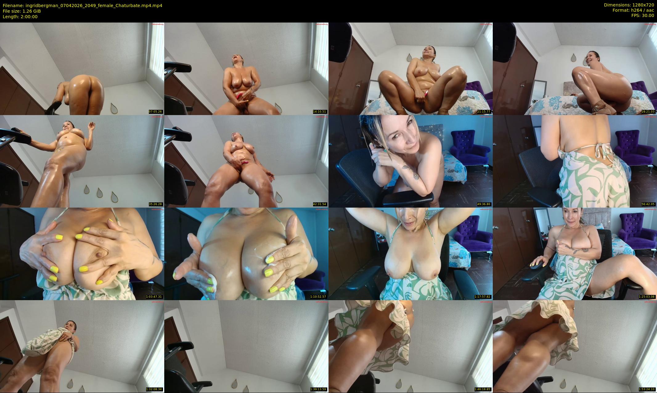 ingridbergman — 120 minute Chaturbate female cam show recording, 720p, Apr 7, 2026