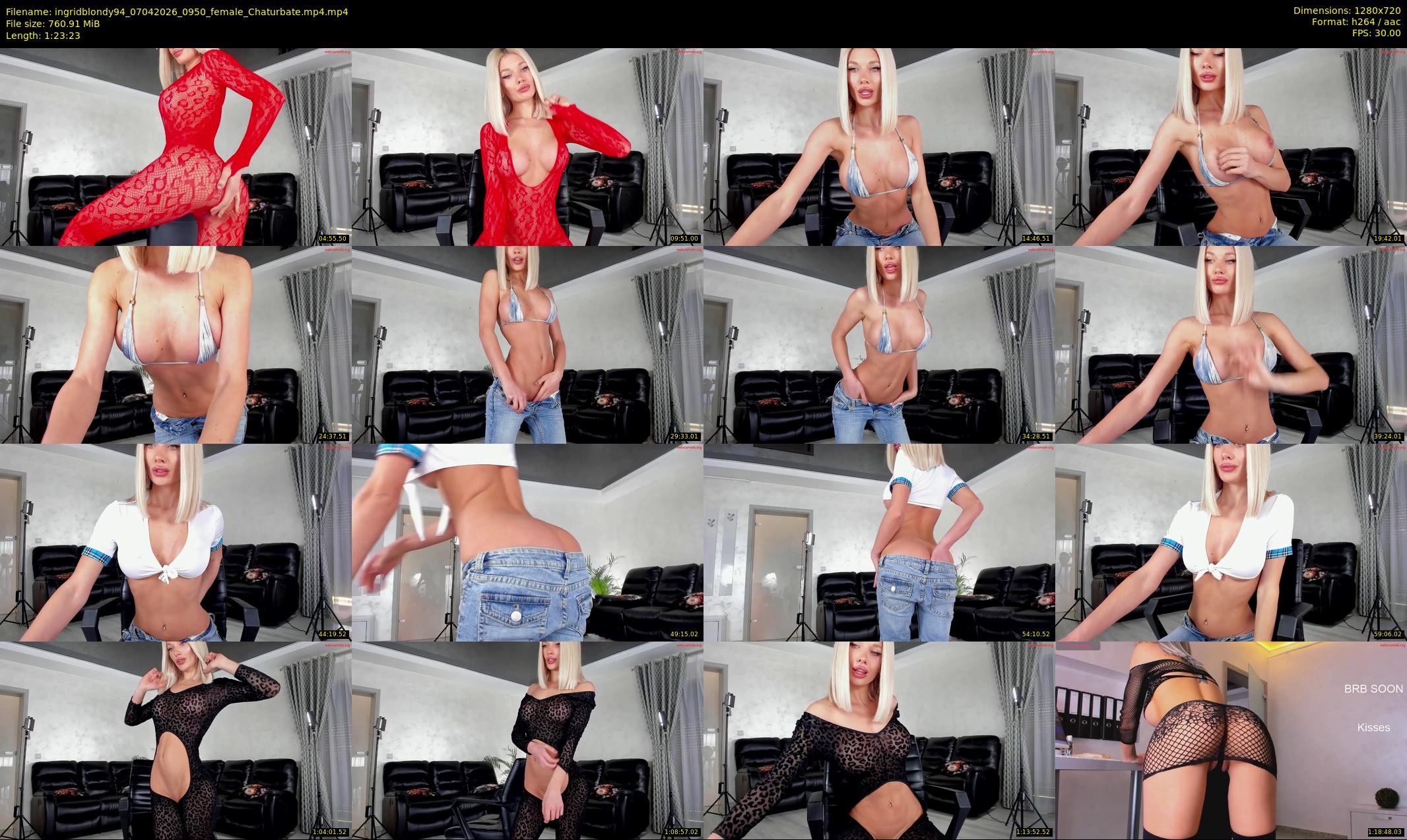 ingridblondy94 — 84 minute Chaturbate female cam show recording, 720p, Apr 7, 2026