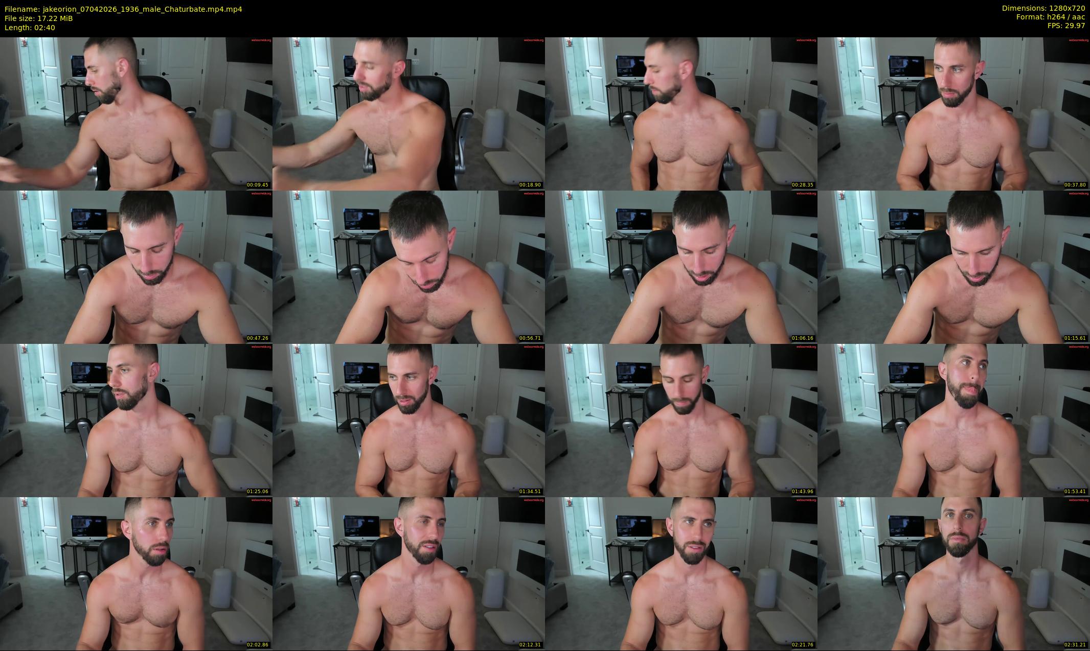 jakeorion — 3 minute Chaturbate male cam show recording, 720p, Apr 7, 2026