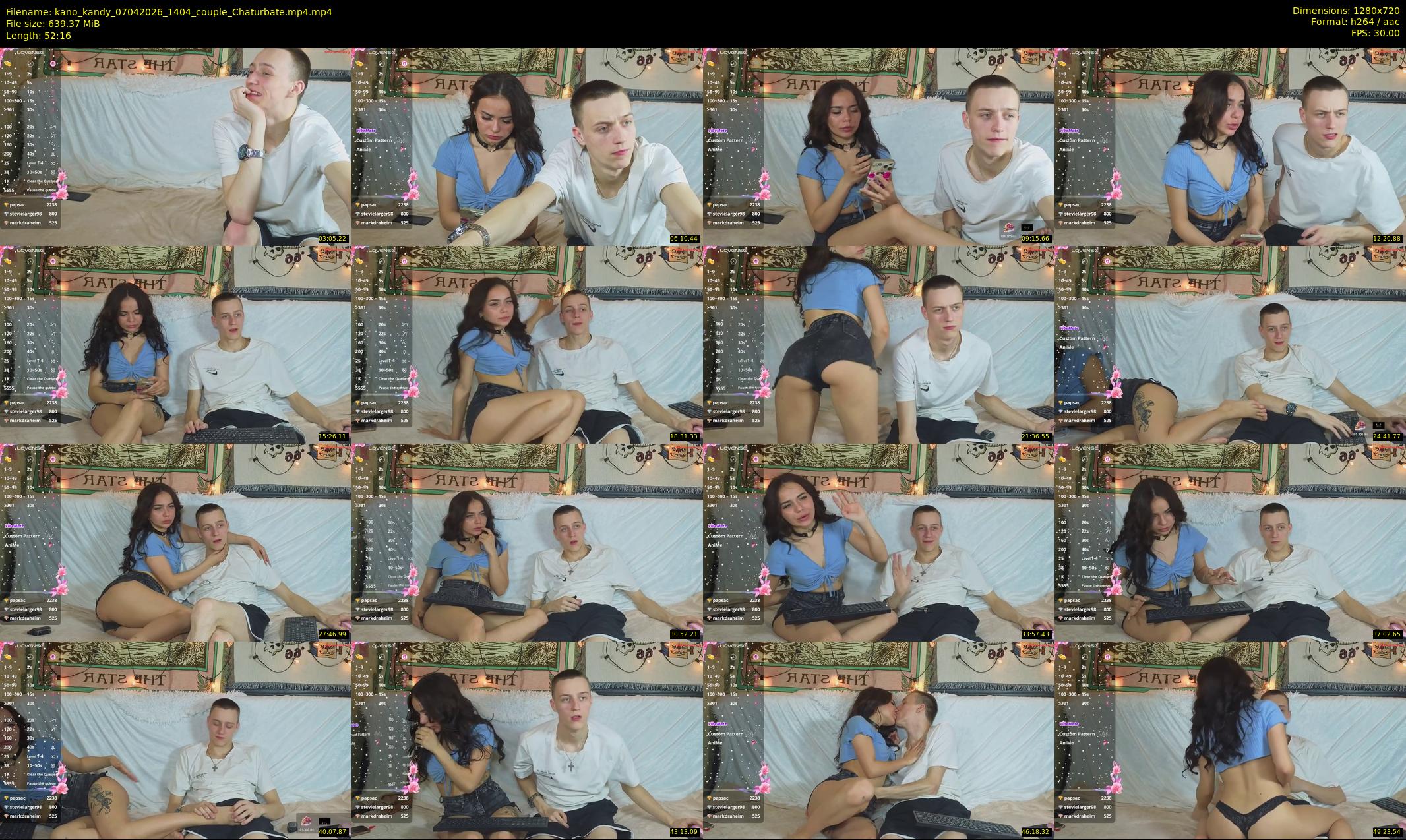 kano_kandy — 53 minute Chaturbate couple cam show recording, 720p, Apr 7, 2026