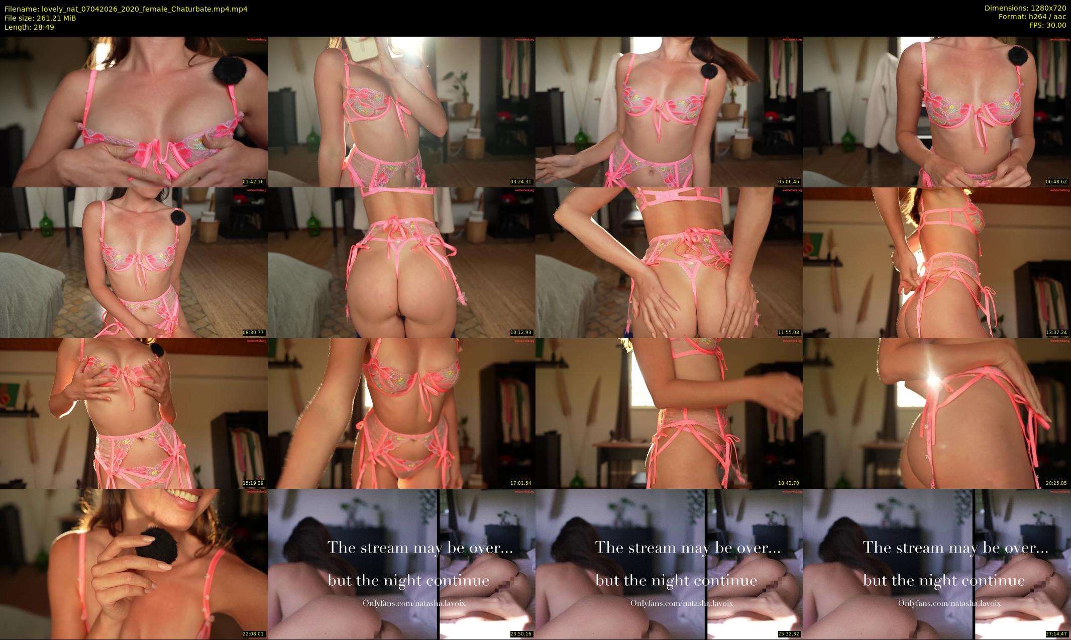 lovely_nat — 29 minute Chaturbate female cam show recording, 720p, Apr 7, 2026