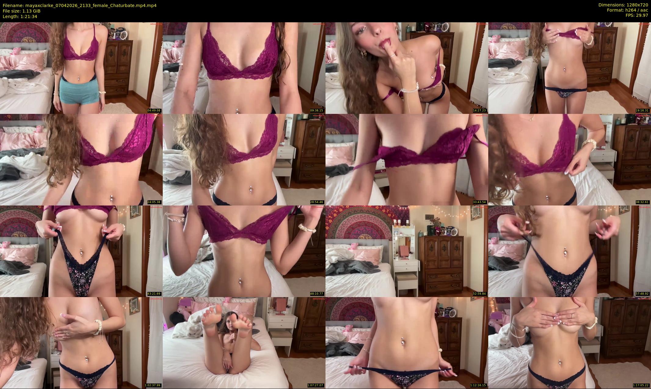 mayaxclarke — 82 minute Chaturbate female cam show recording, 720p, Apr 7, 2026