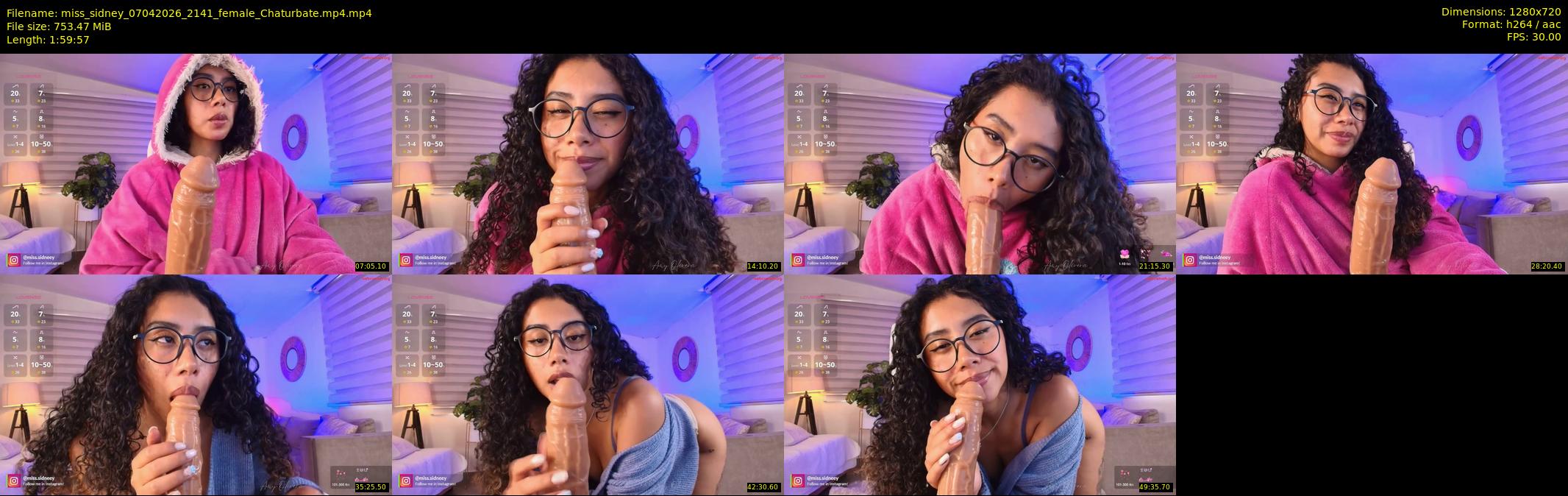miss_sidney — 120 minute Chaturbate female cam show recording, 720p, Apr 7, 2026