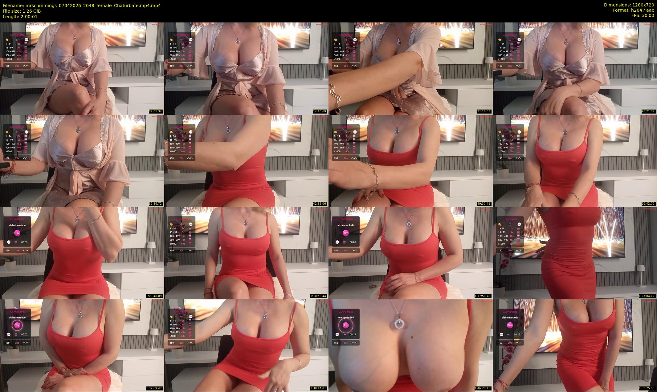 mrscummings — 121 minute Chaturbate female cam show recording, 720p, Apr 7, 2026