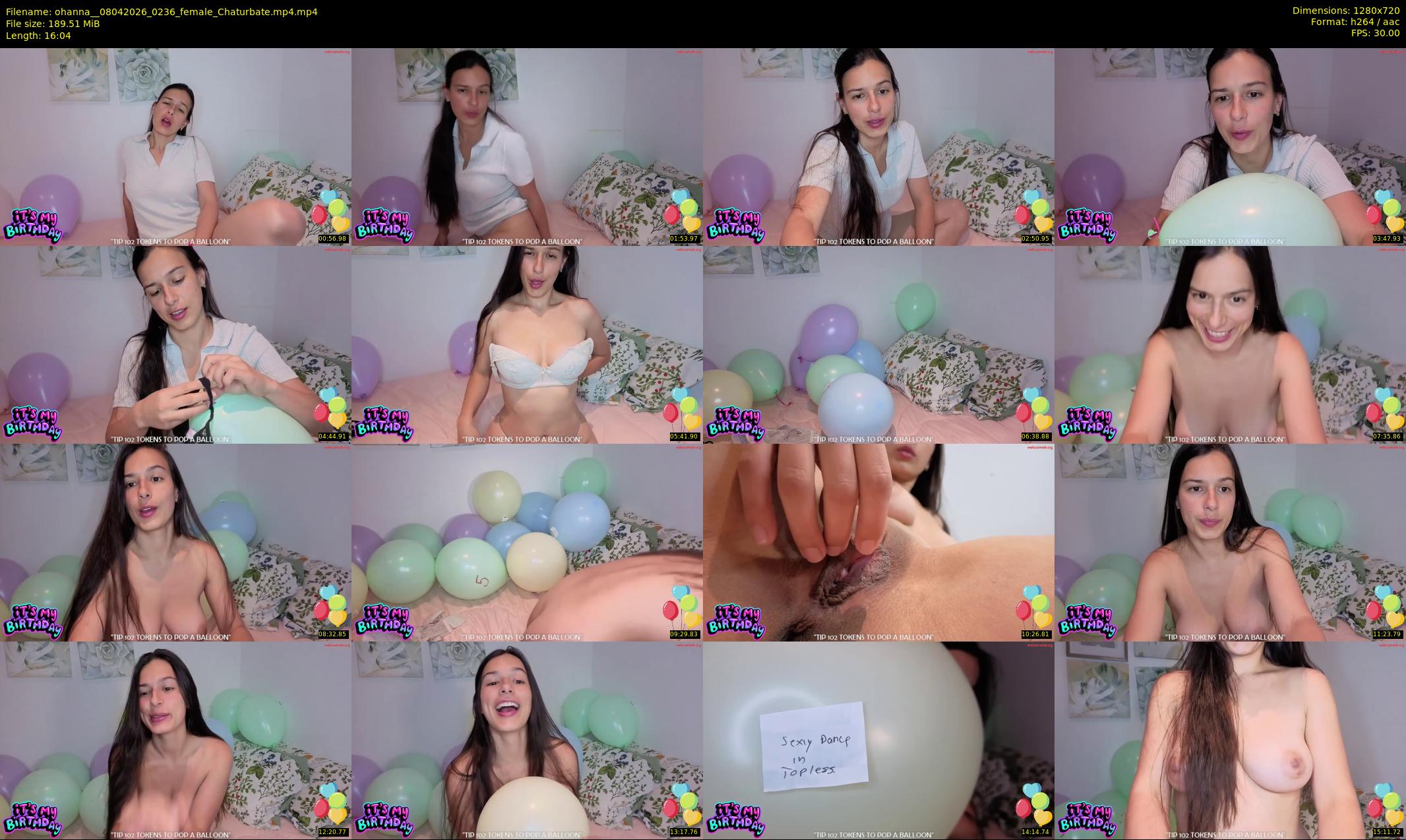 ohanna_ — 17 minute Chaturbate female cam show recording, 720p, Apr 8, 2026