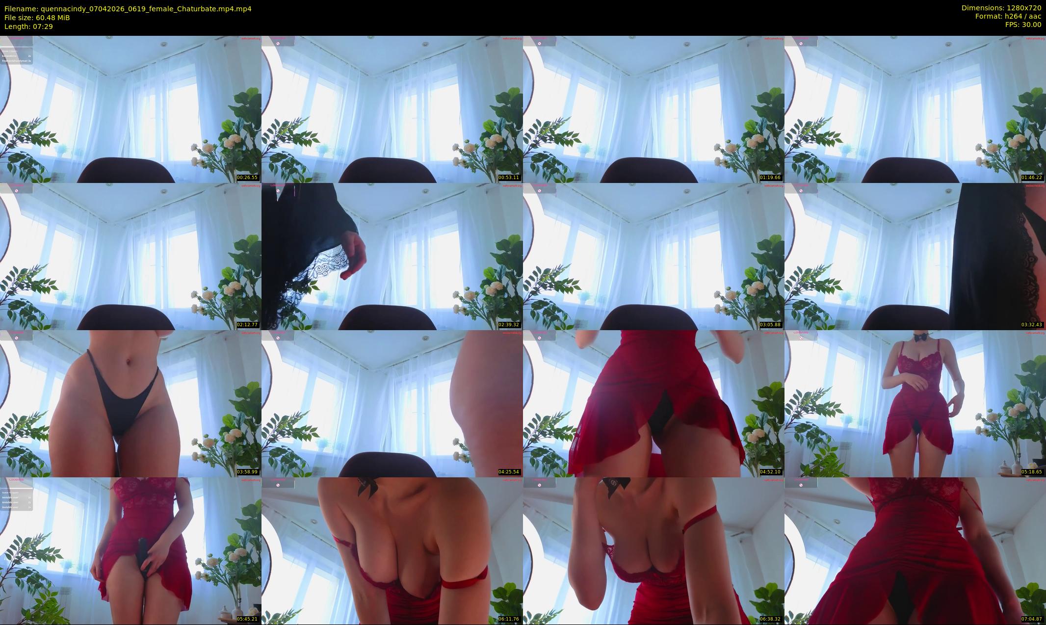 quennacindy — 8 minute Chaturbate female cam show recording, 720p, Apr 7, 2026