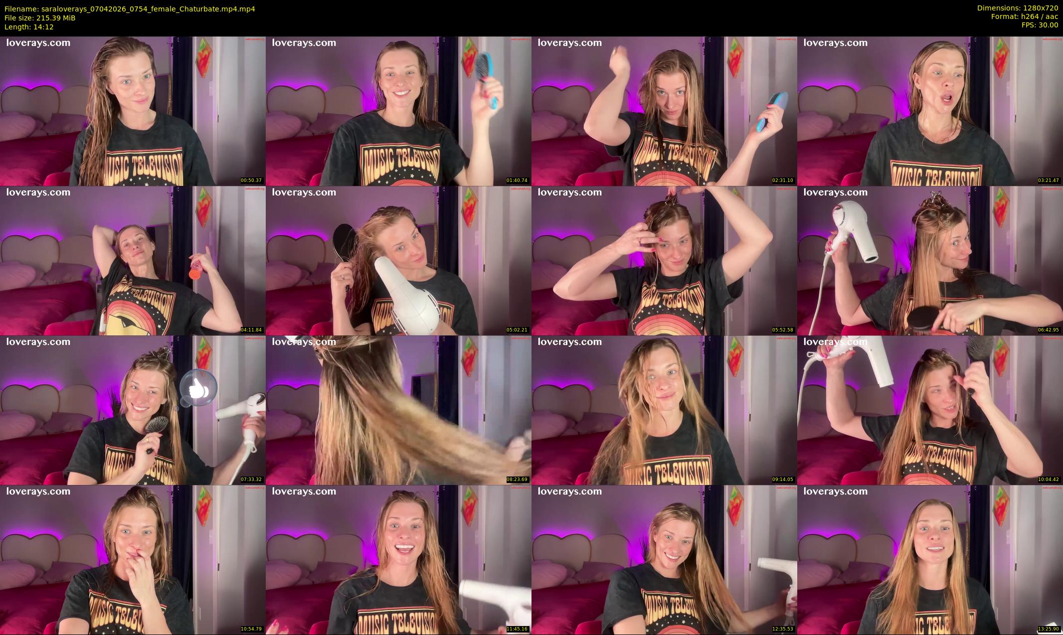 saraloverays — 15 minute Chaturbate female cam show recording, 720p, Apr 7, 2026