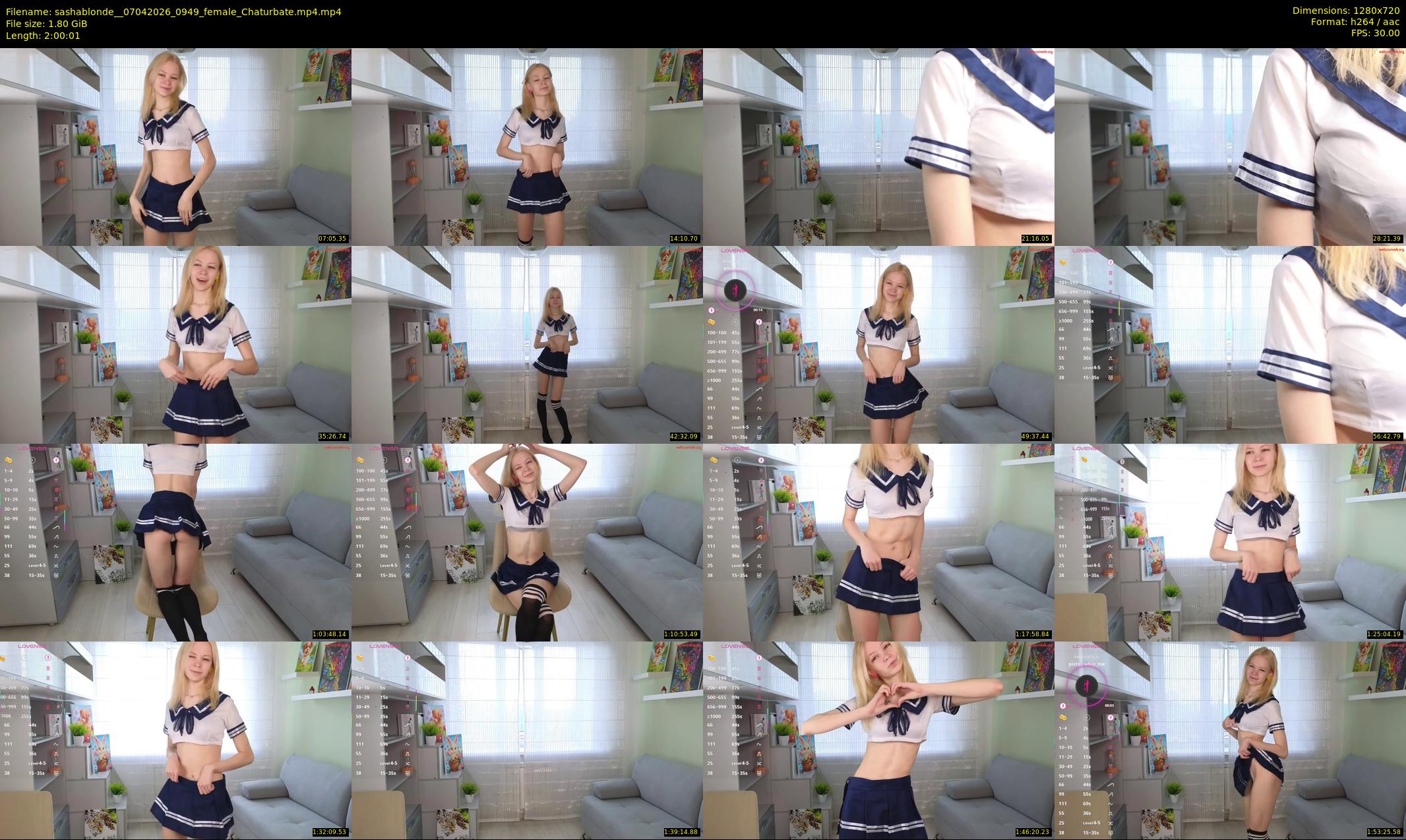 sashablonde_ — 121 minute Chaturbate female cam show recording, 720p, Apr 7, 2026