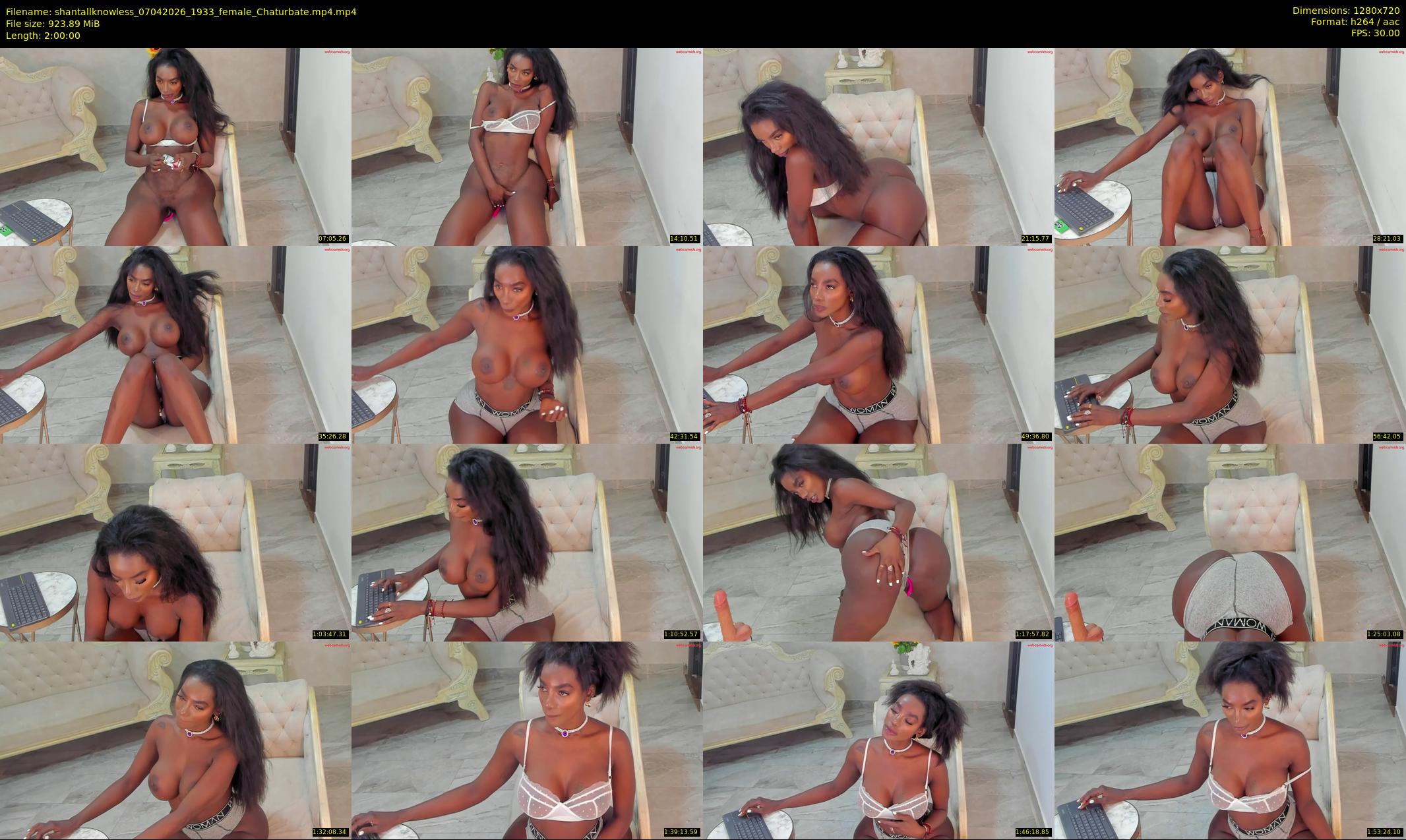 shantallknowless — 120 minute Chaturbate female cam show recording, 720p, Apr 7, 2026