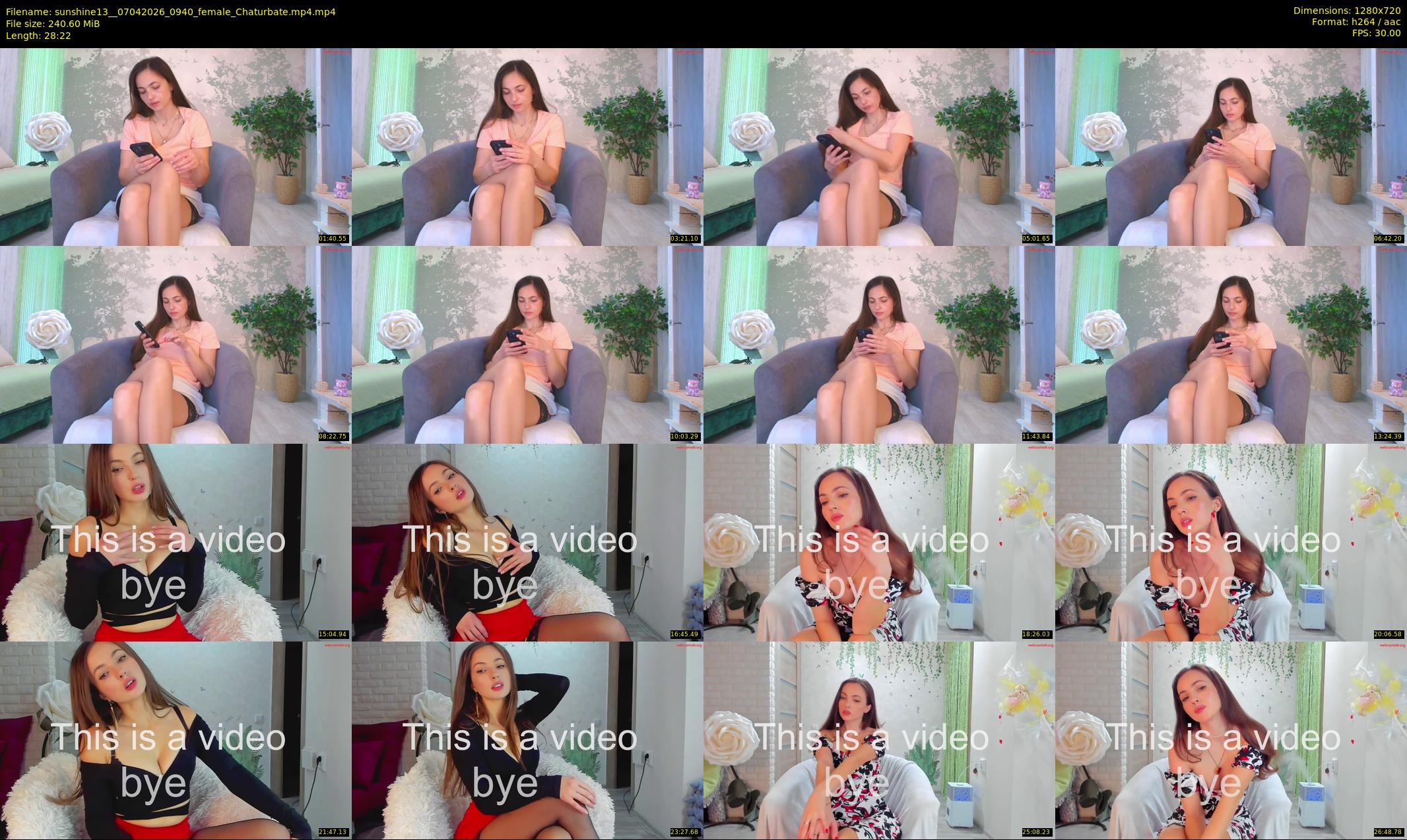 sunshine13_ — 29 minute Chaturbate female cam show recording, 720p, Apr 7, 2026