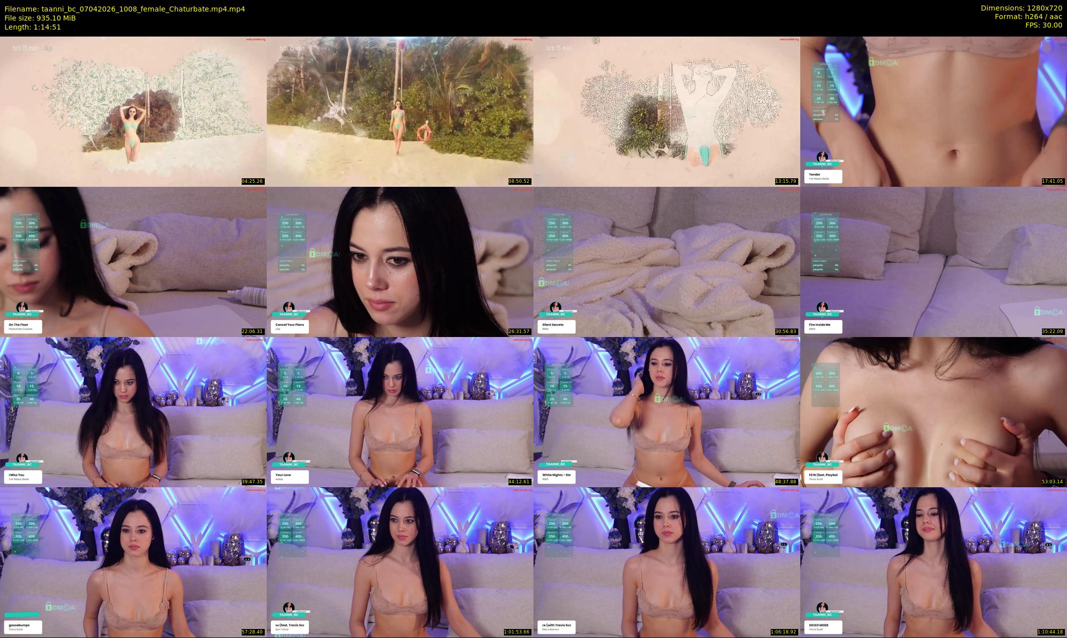 taanni_bc — 75 minute Chaturbate female cam show recording, 720p, Apr 7, 2026