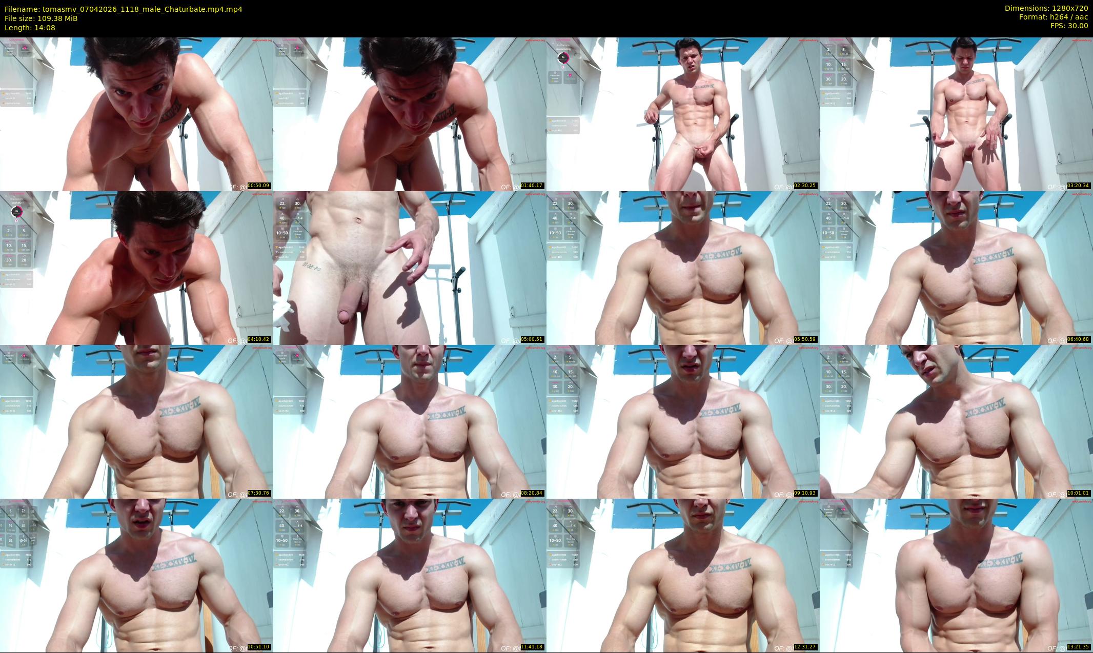 tomasmv — 15 minute Chaturbate male cam show recording, 720p, Apr 7, 2026