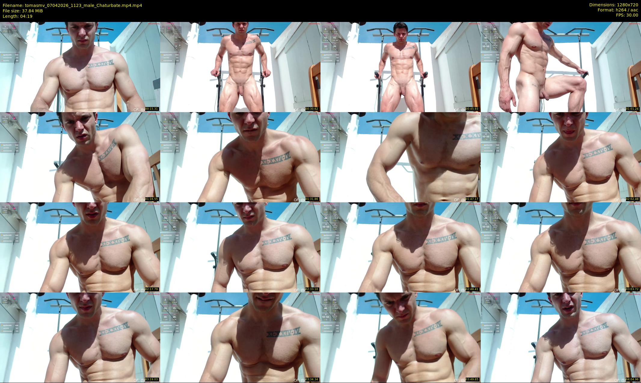 tomasmv — 5 minute Chaturbate male cam show recording, 720p, Apr 7, 2026