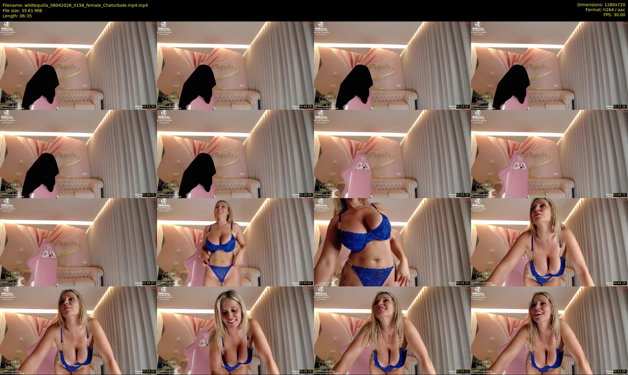 wildtequilla — 7 minute Chaturbate couple cam show recording, 720p, Apr 8, 2026