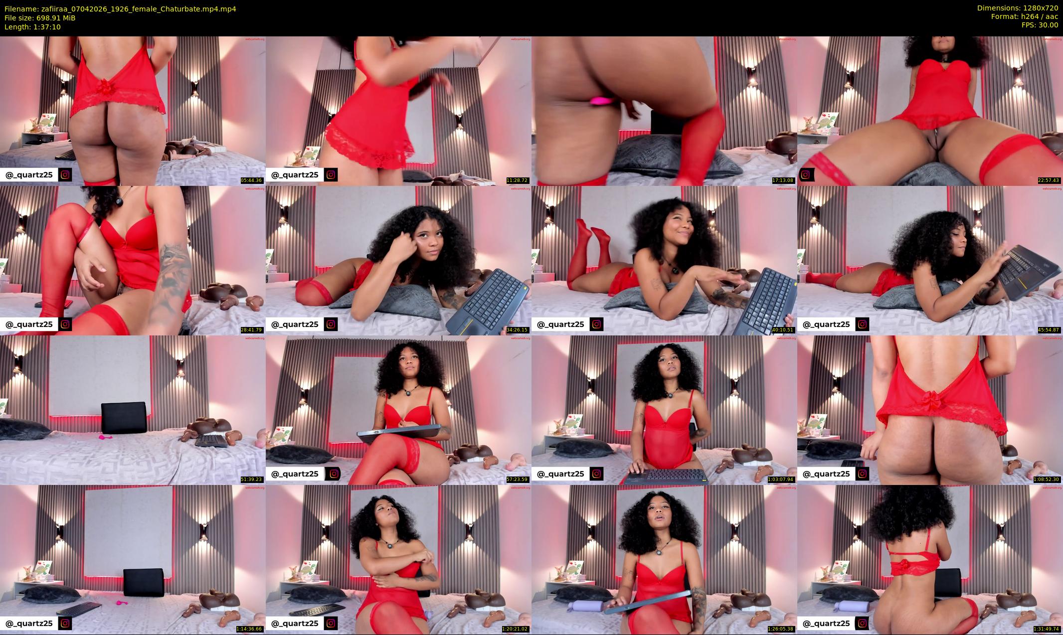 zafiiraa — 98 minute Chaturbate female cam show recording, 720p, Apr 7, 2026