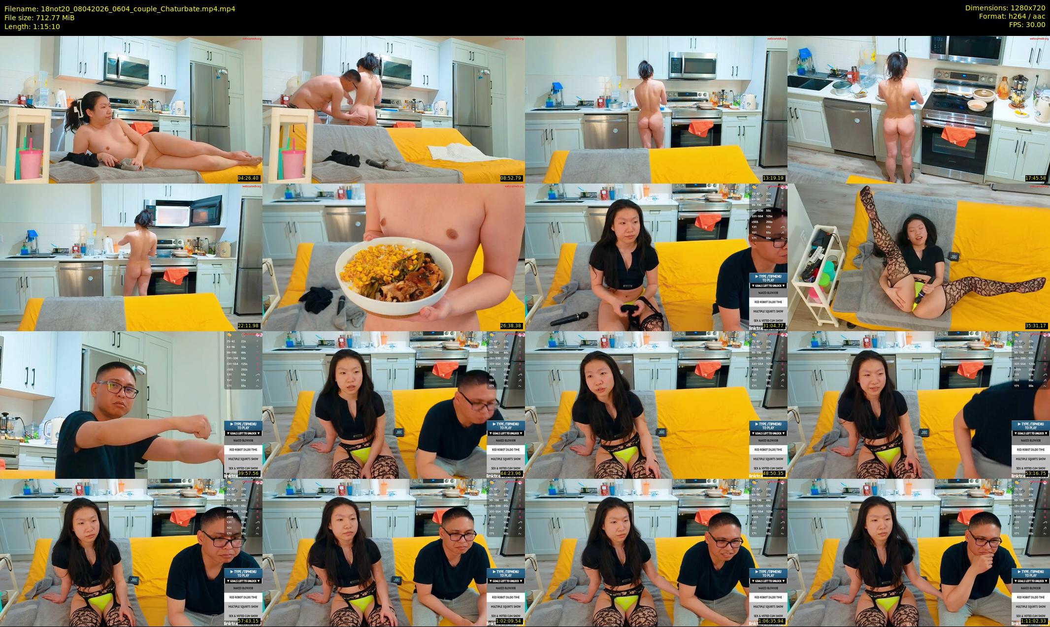 18not20 — 76 minute Chaturbate couple cam show recording, 720p, Apr 8, 2026