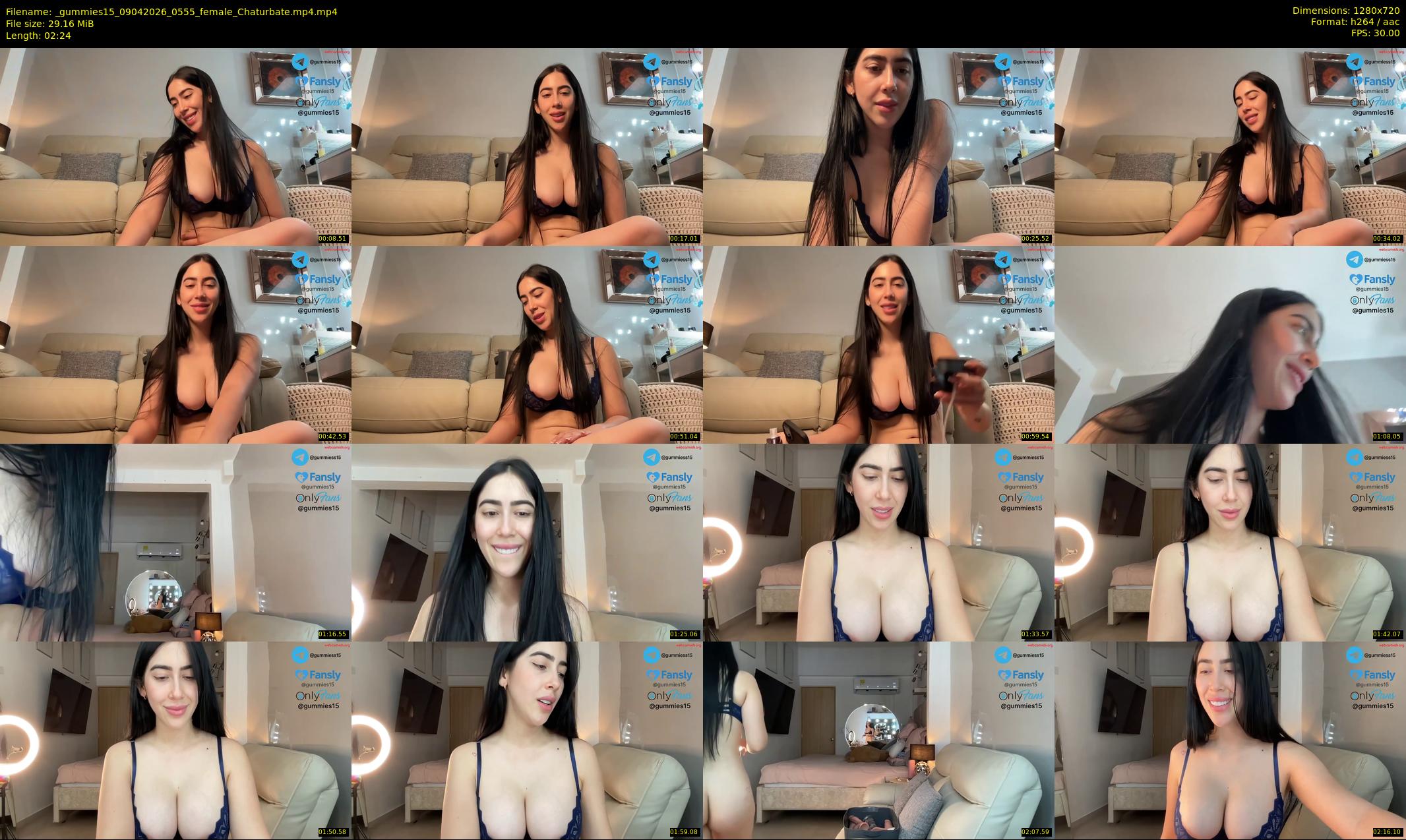 _gummies15 — 3 minute Chaturbate female cam show recording, 720p, Apr 9, 2026