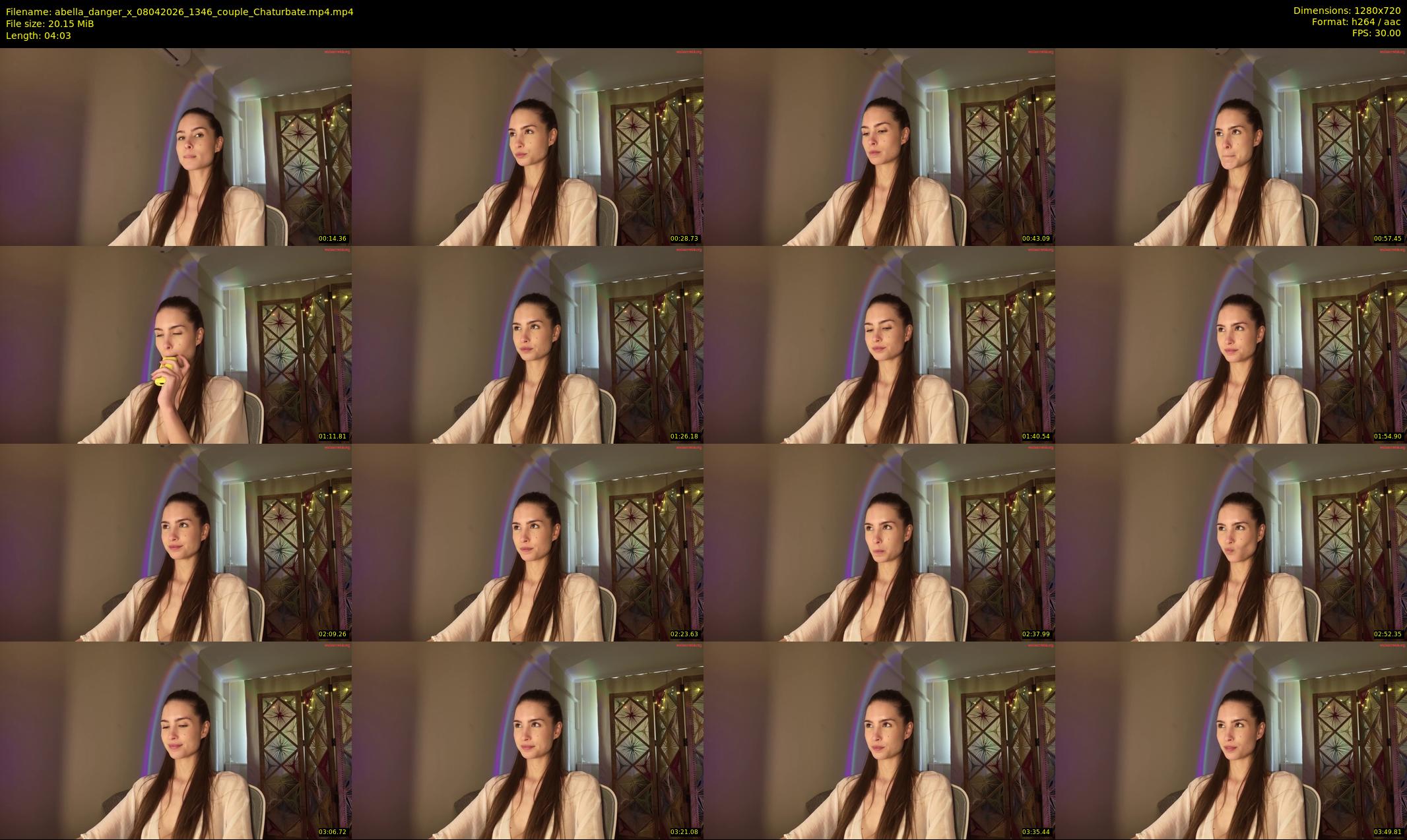 abella_danger_x — 5 minute Chaturbate female cam show recording, 720p, Apr 8, 2026