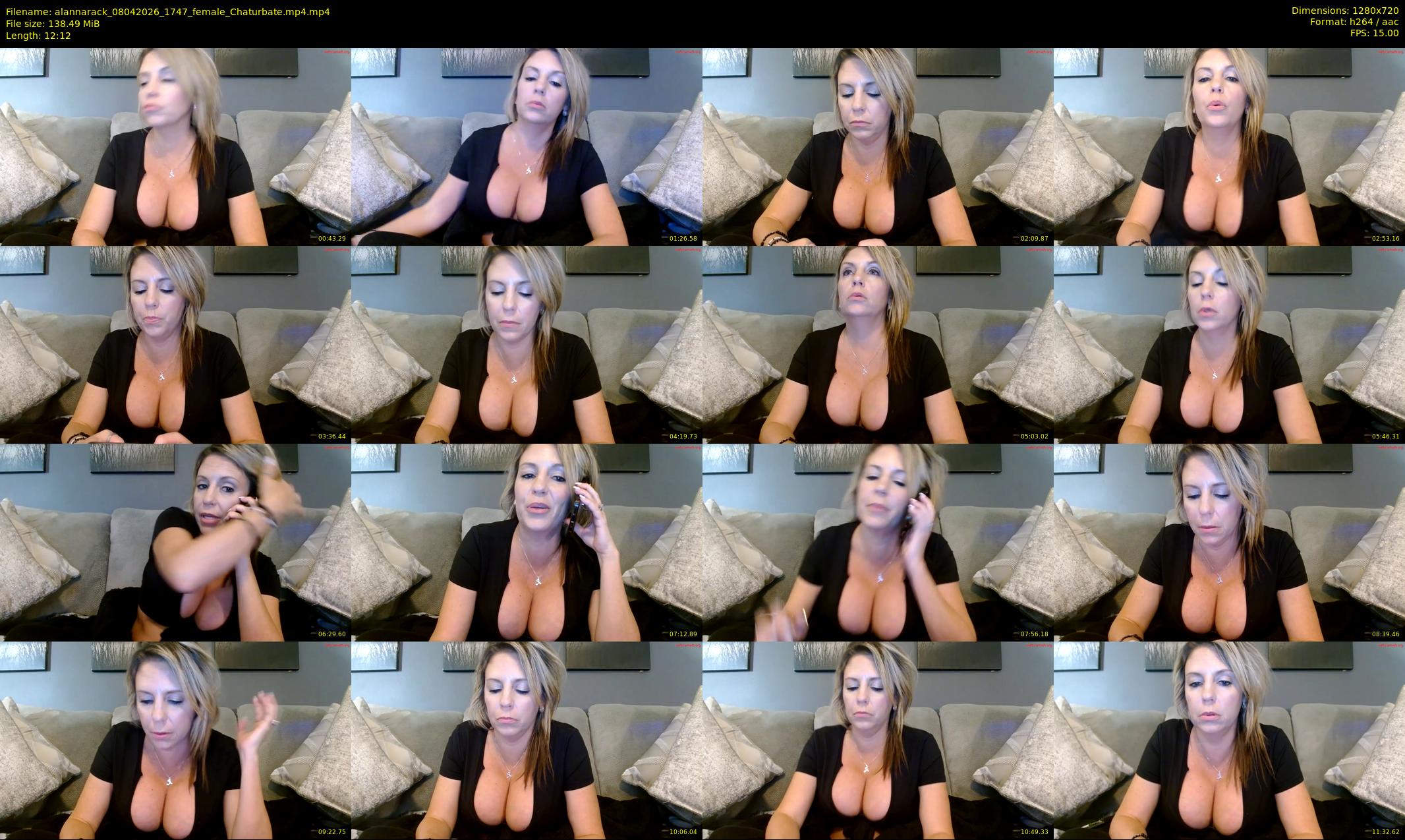 alannarack — 13 minute Chaturbate female cam show recording, 720p, Apr 8, 2026