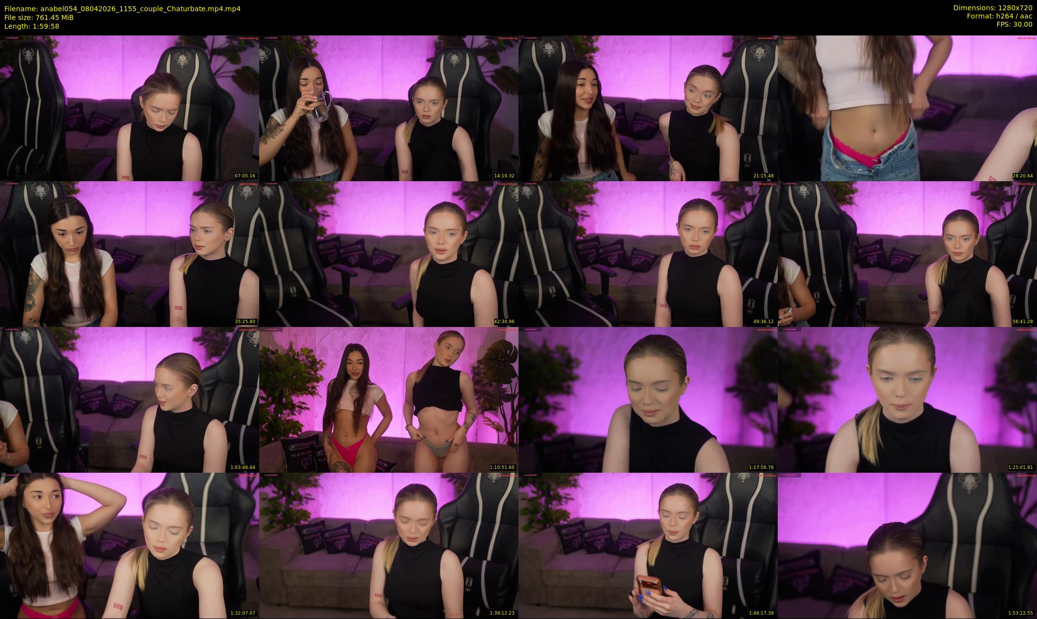 anabel054 — 120 minute Chaturbate female cam show recording, 720p, Apr 8, 2026