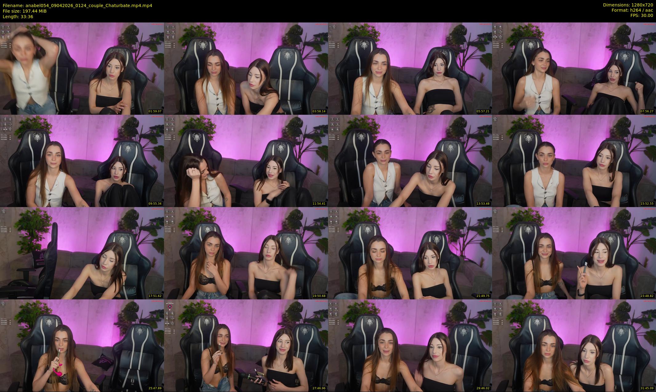 anabel054 — 34 minute Chaturbate female cam show recording, 720p, Apr 9, 2026