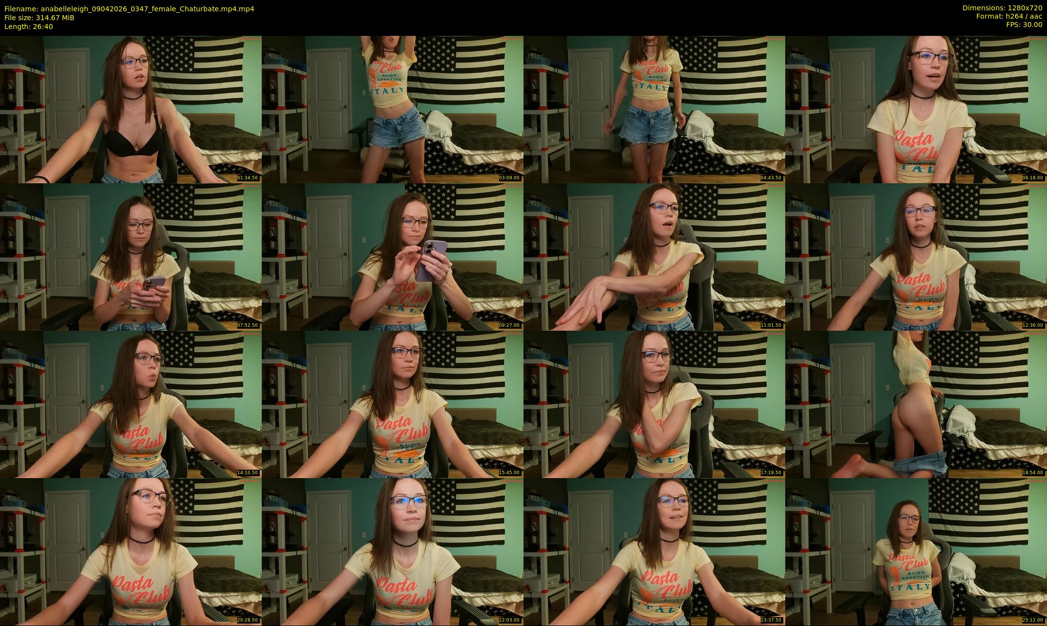 anabelleleigh — 27 minute Chaturbate female cam show recording, 720p, Apr 9, 2026