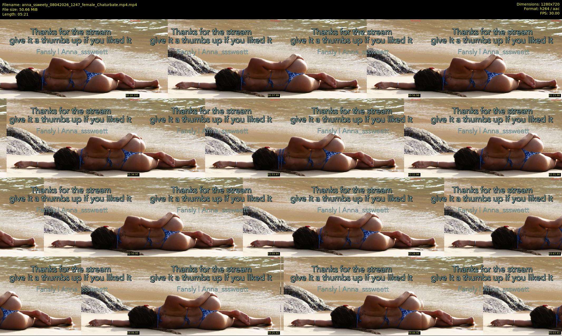 anna_ssweety — 6 minute Chaturbate female cam show recording, 720p, Apr 8, 2026