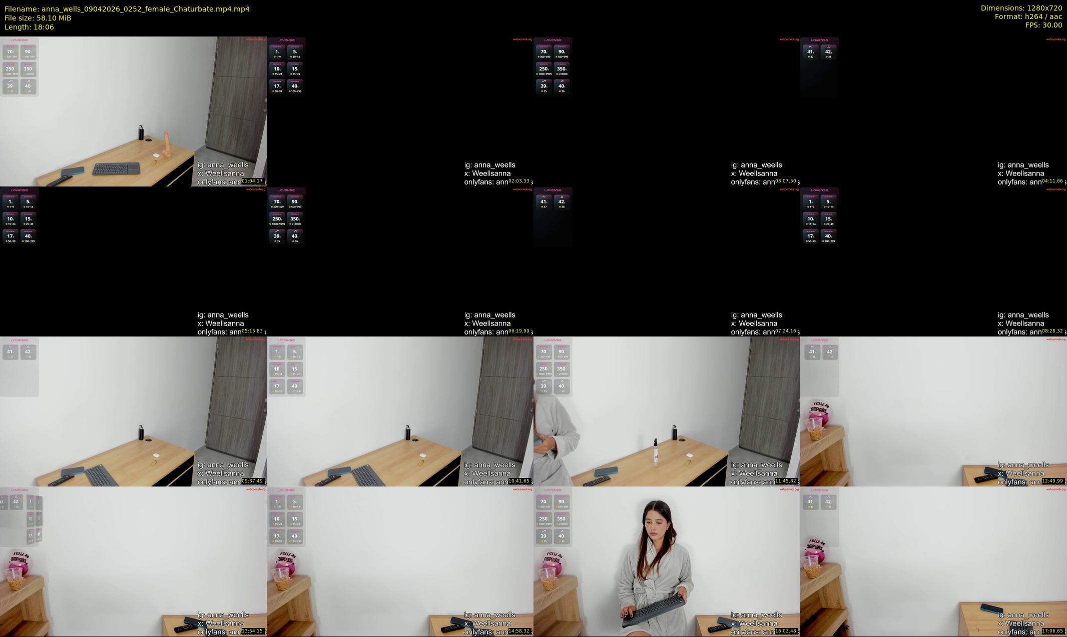 anna_wells — 19 minute Chaturbate female cam show recording, 720p, Apr 9, 2026