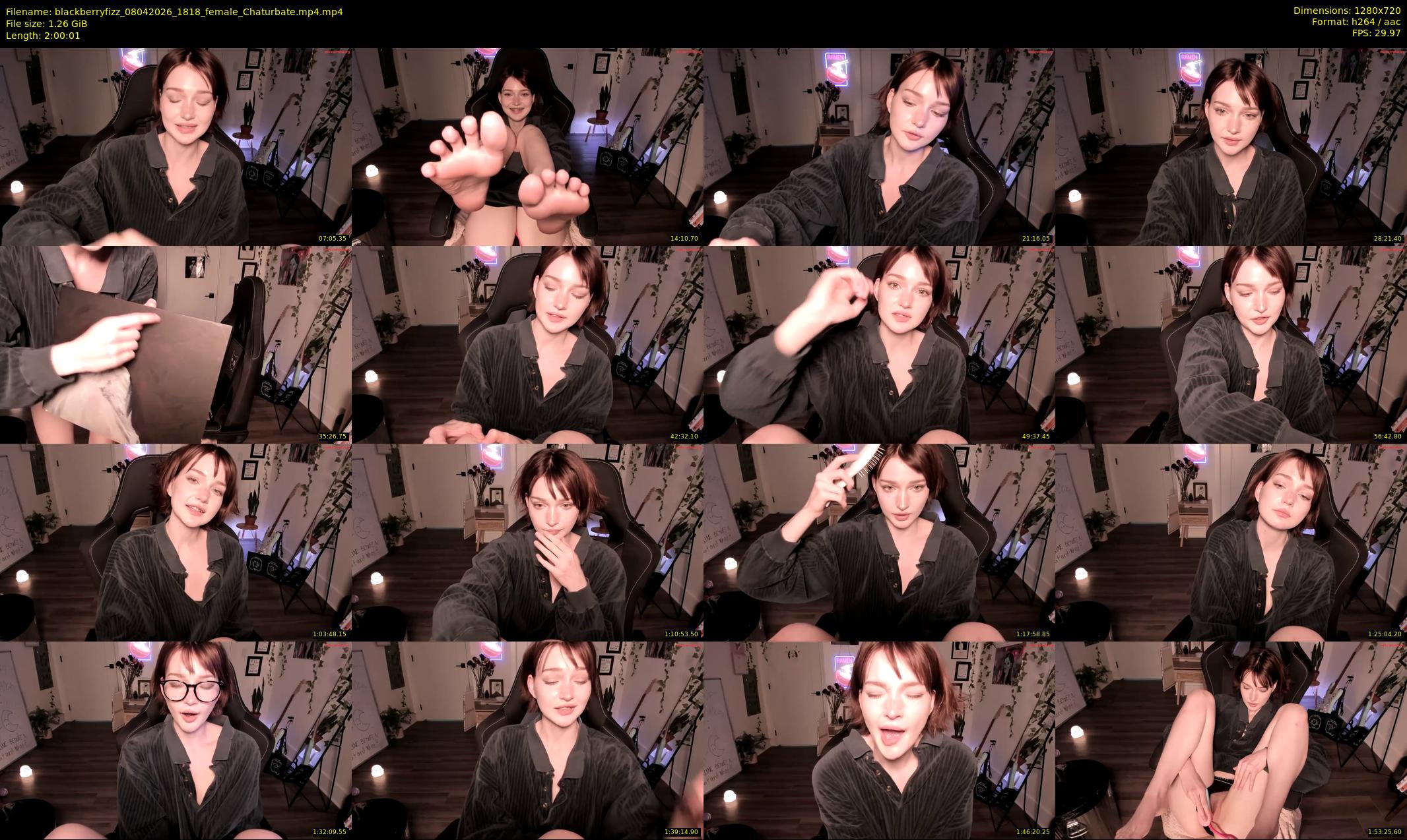 blackberryfizz — 121 minute Chaturbate female cam show recording, 720p, Apr 8, 2026