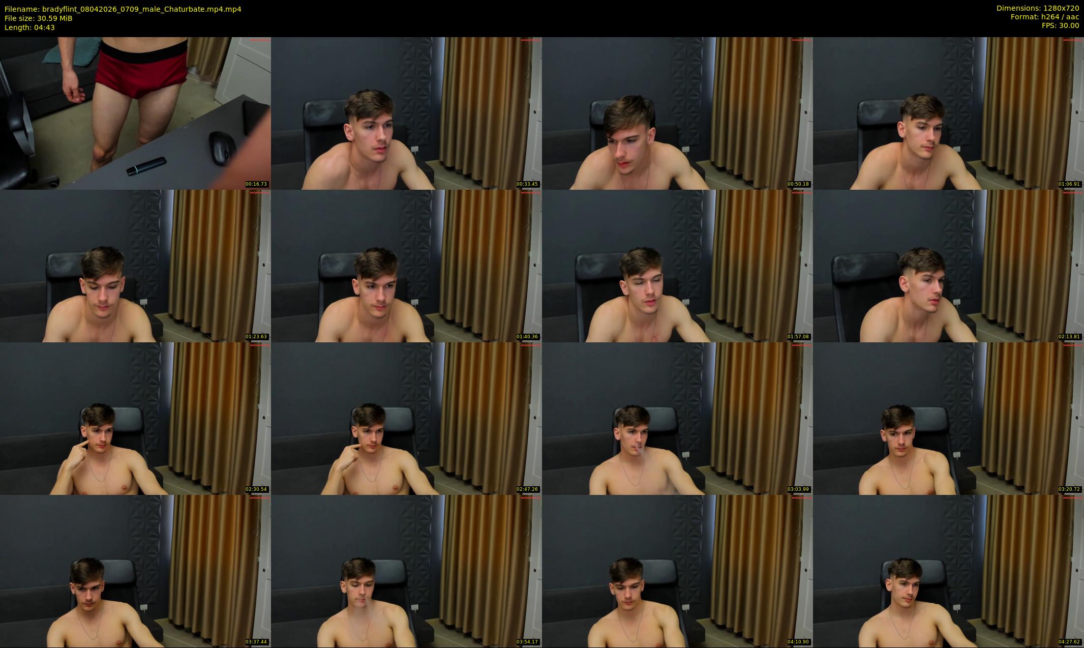 bradyflint — 5 minute Chaturbate male cam show recording, 720p, Apr 8, 2026