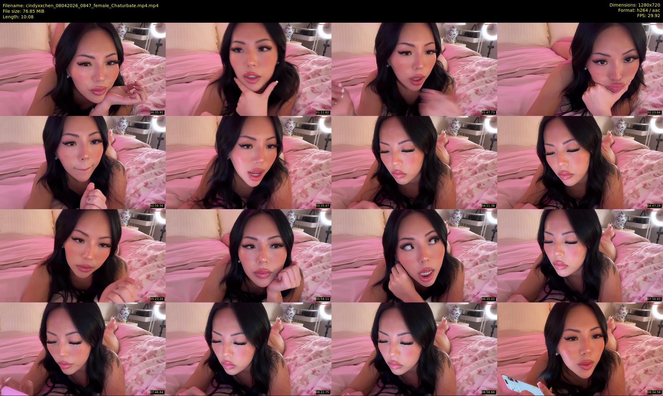 cindyxxchen — 11 minute Chaturbate female cam show recording, 720p, Apr 8, 2026
