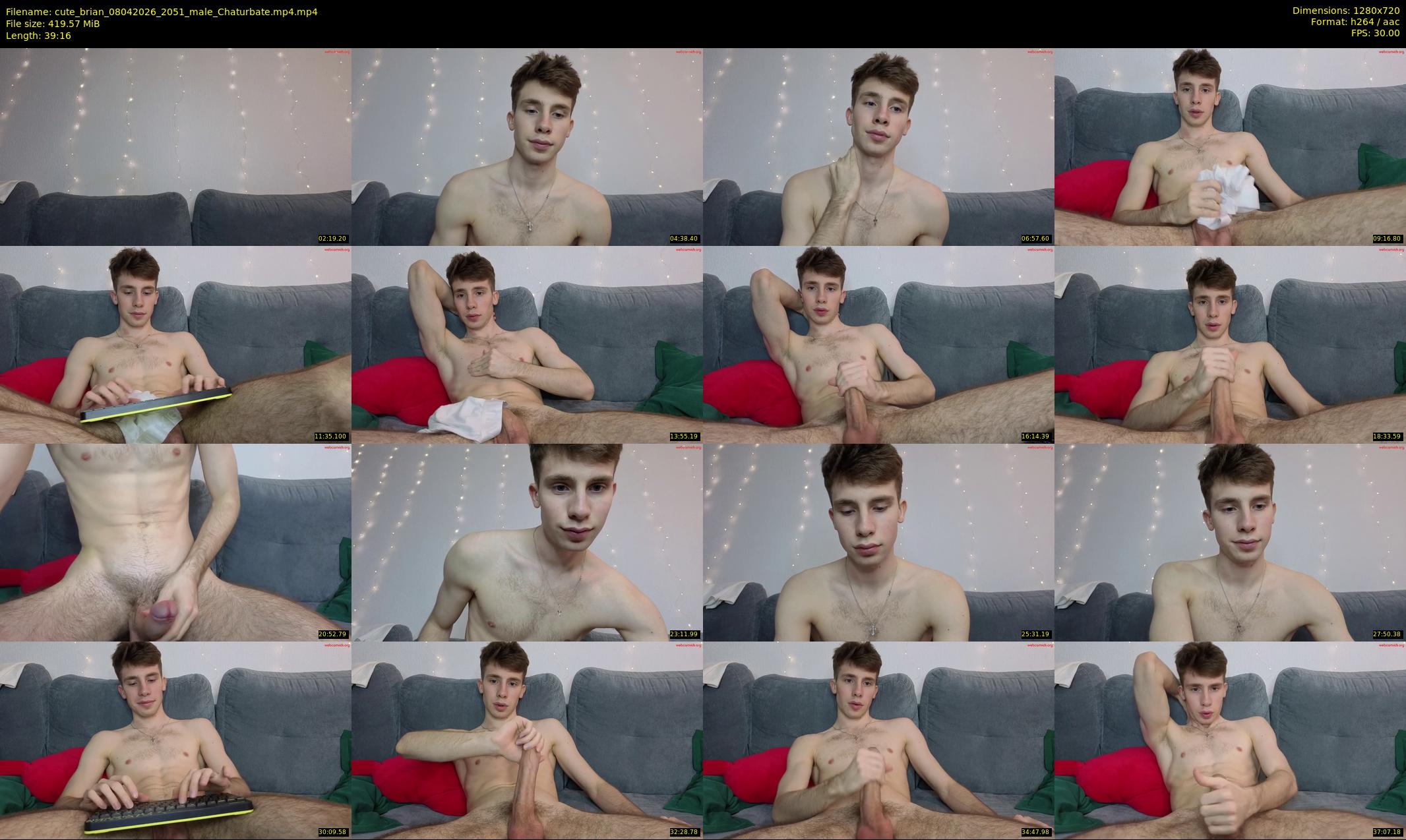 cute_brian — 40 minute Chaturbate male cam show recording, 720p, Apr 8, 2026