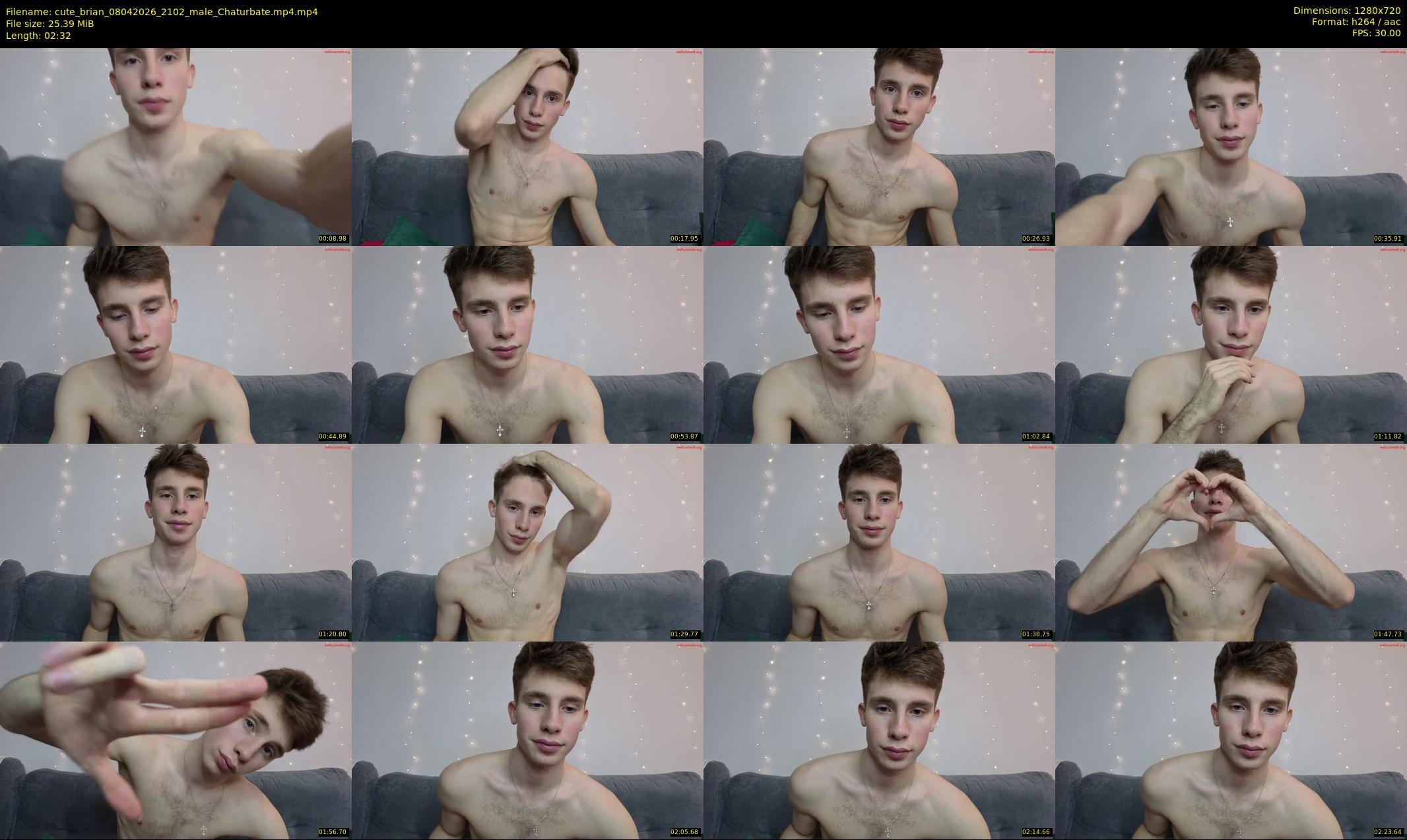 cute_brian — 3 minute Chaturbate male cam show recording, 720p, Apr 8, 2026