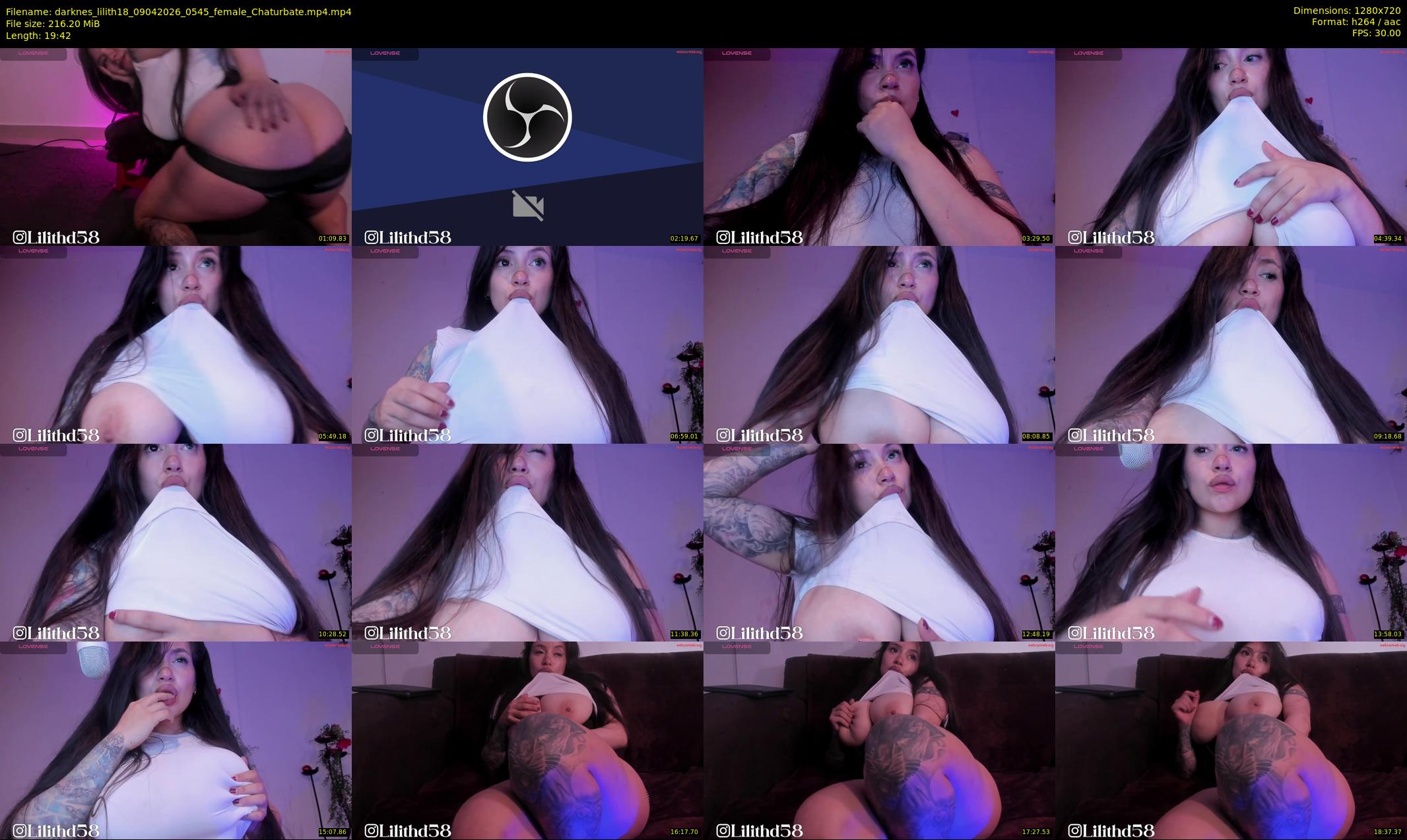 darknes_lilith18 — 20 minute Chaturbate female cam show recording, 720p, Apr 9, 2026