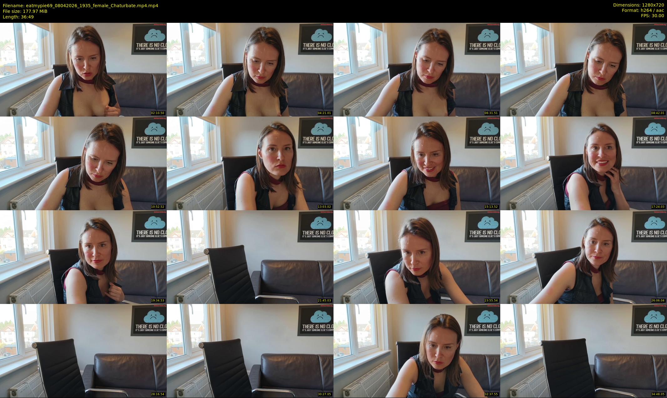 eatmypie69 — 37 minute Chaturbate female cam show recording, 720p, Apr 8, 2026