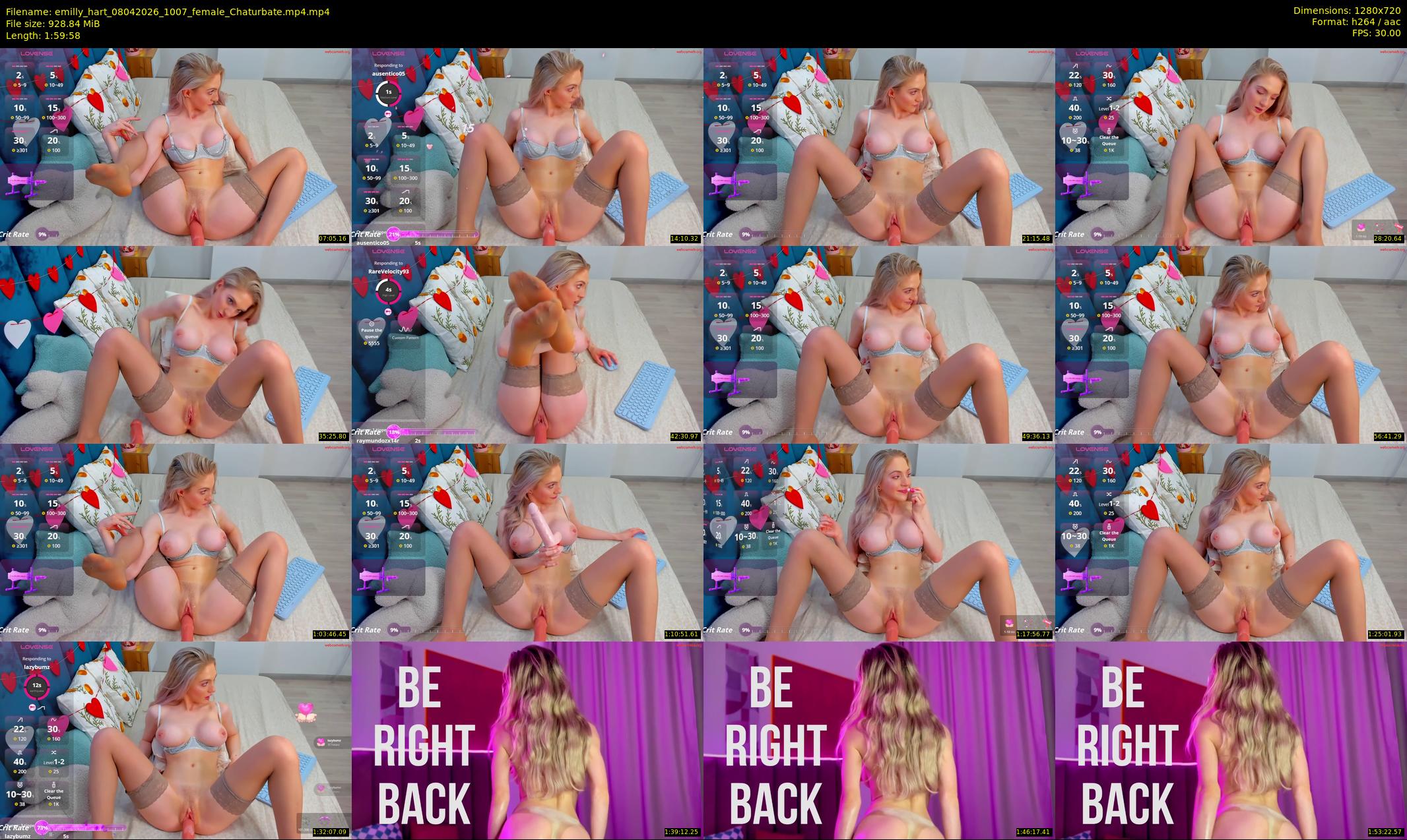 emilly_hart — 120 minute Chaturbate female cam show recording, 720p, Apr 8, 2026