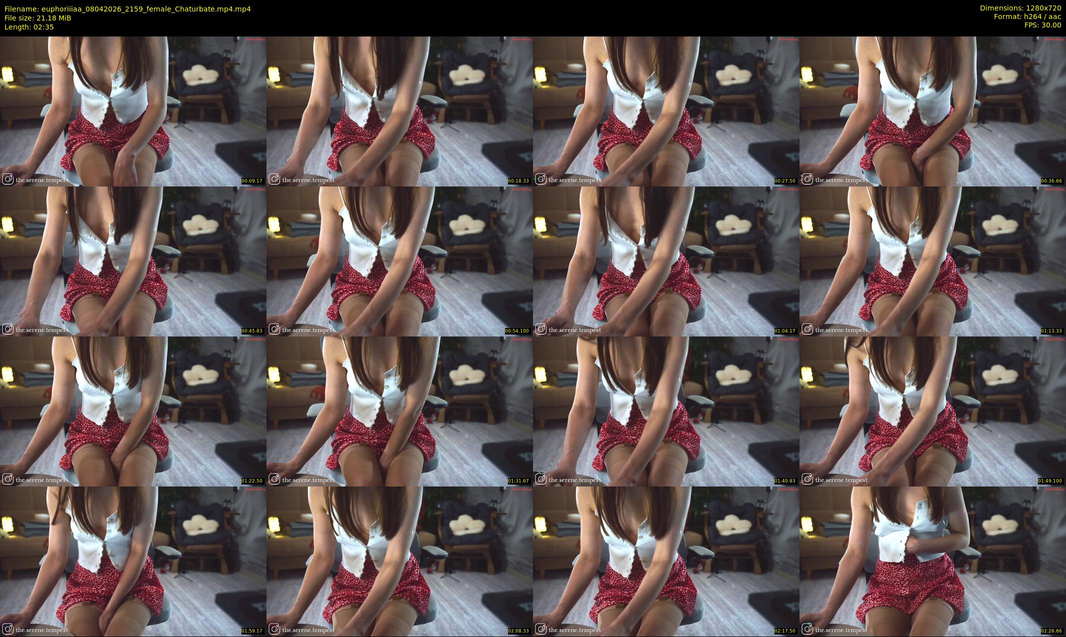 euphoriiiaa — 3 minute Chaturbate female cam show recording, 720p, Apr 8, 2026
