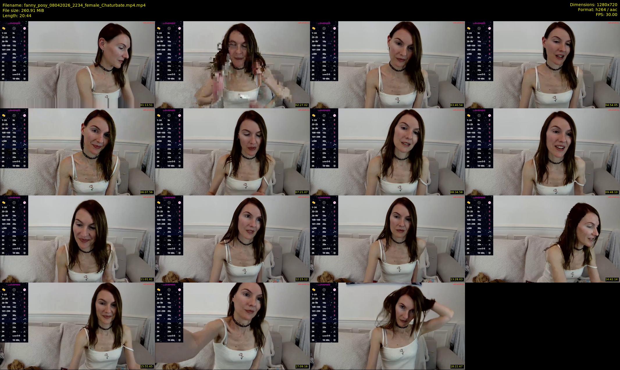 fanny_posy — 21 minute Chaturbate female cam show recording, 720p, Apr 8, 2026