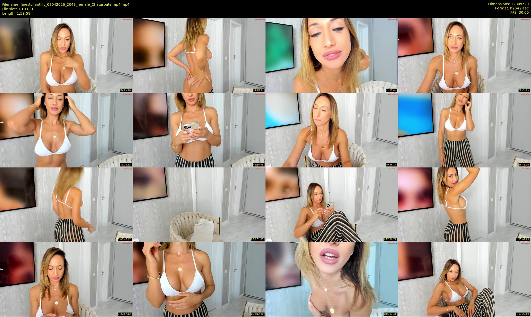 finestchantilly — 120 minute Chaturbate female cam show recording, 720p, Apr 8, 2026