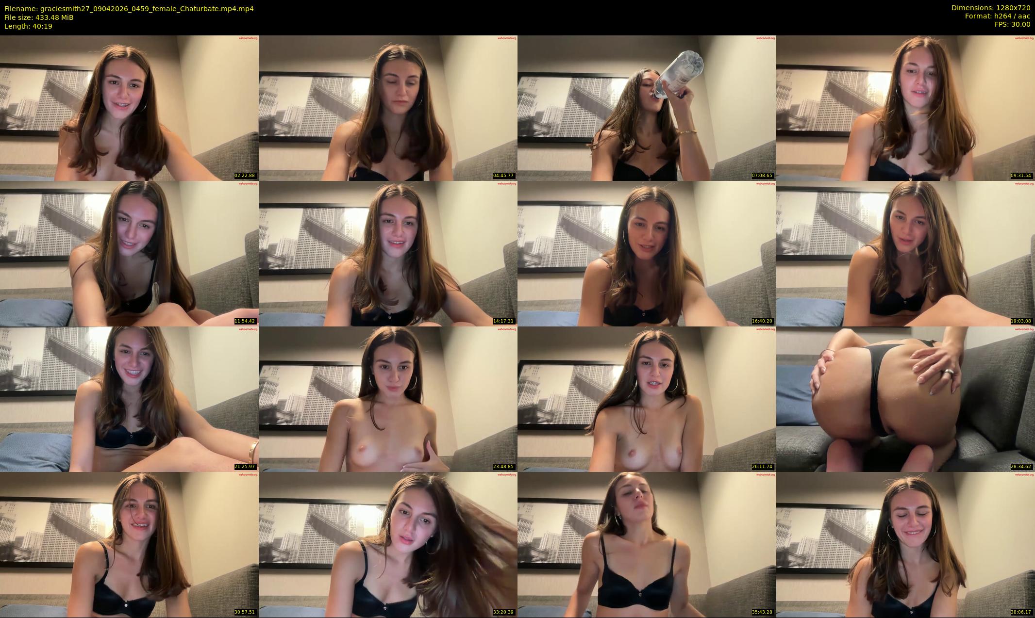 graciesmith27 — 41 minute Chaturbate female cam show recording, 720p, Apr 9, 2026